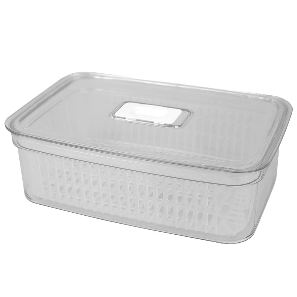 MT Products 48 oz Clear Pet Plastic Salad Container with Lid - Pack of 15