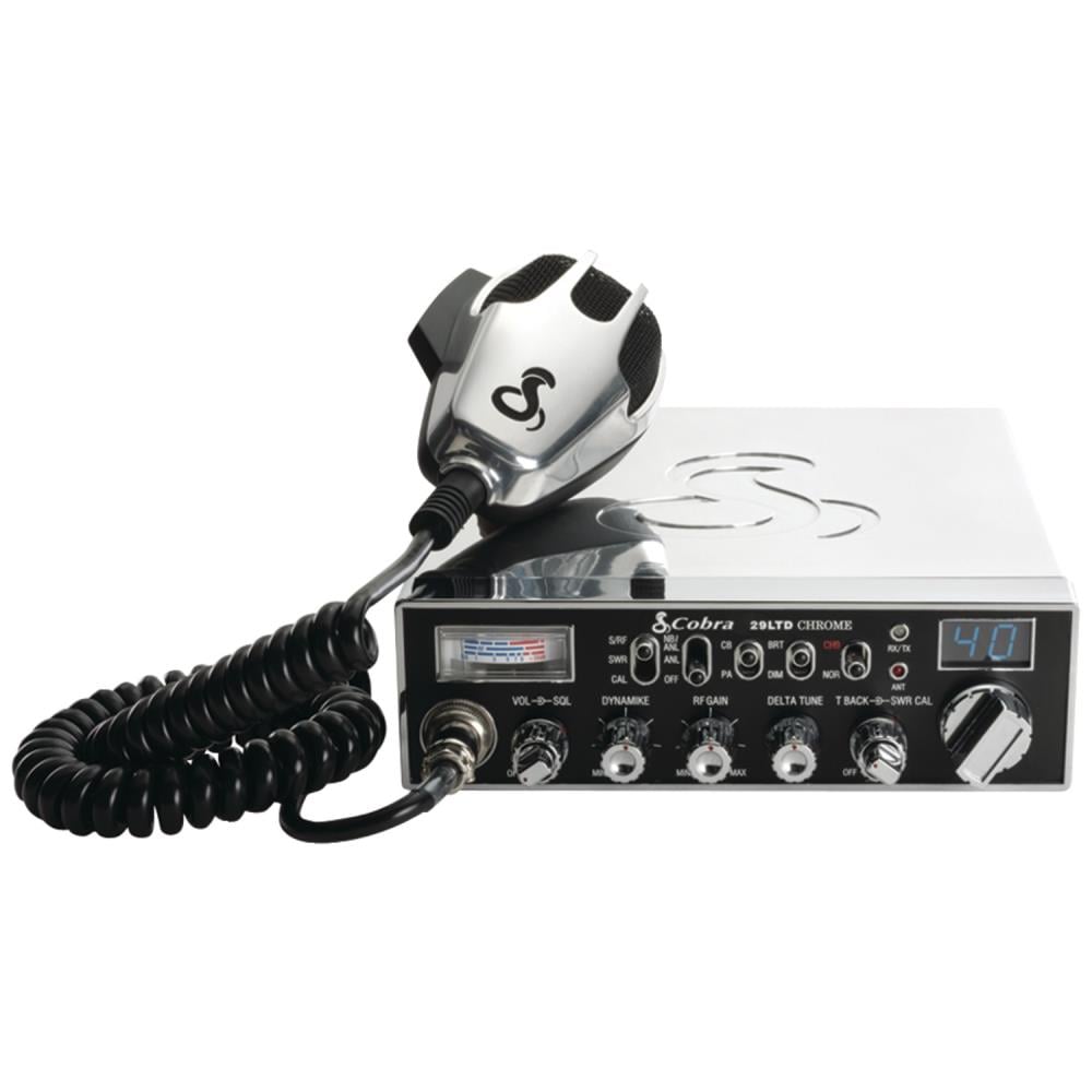 Cobra Fully Chrome-Plated 29 LTD Classic CB Radio with Talkback at