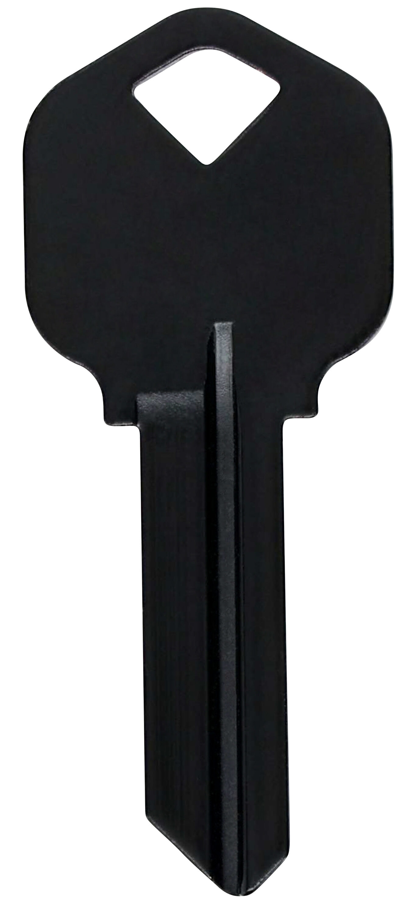 Minute Key 9986609 Black #66 KW1 Brass House/Entry Key Blank