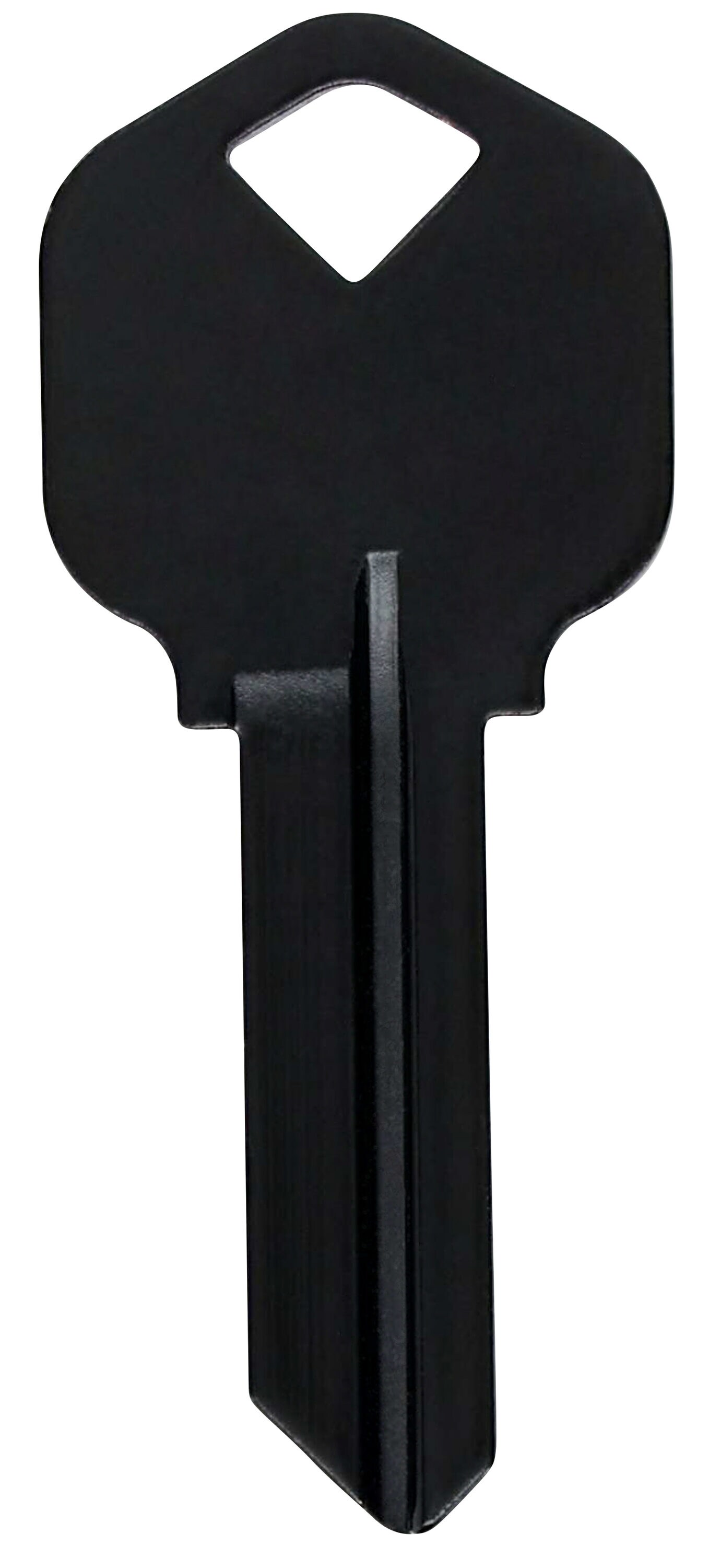 Minute Key Black 66 KW1 Brass House/Entry Key Blank