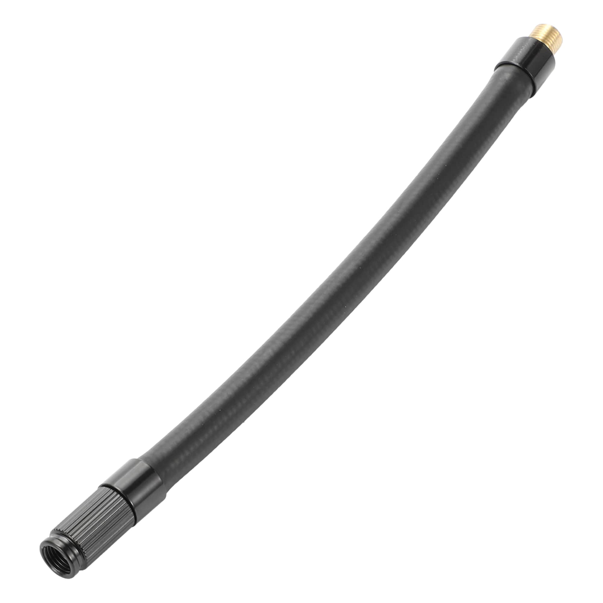 Unique Bargains Universal Tire Inflator Extension Tube Air Pump Extend Hose Adapter Tire Valve 7.87inch M8x0.8 10mm OD Durable Rubber Black Connector