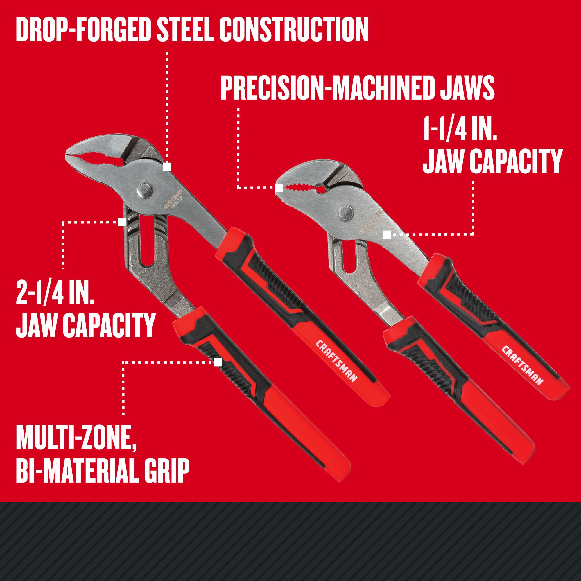 CRAFTSMAN 2-Pack Tongue and Groove Plier Set in the Plier Sets
