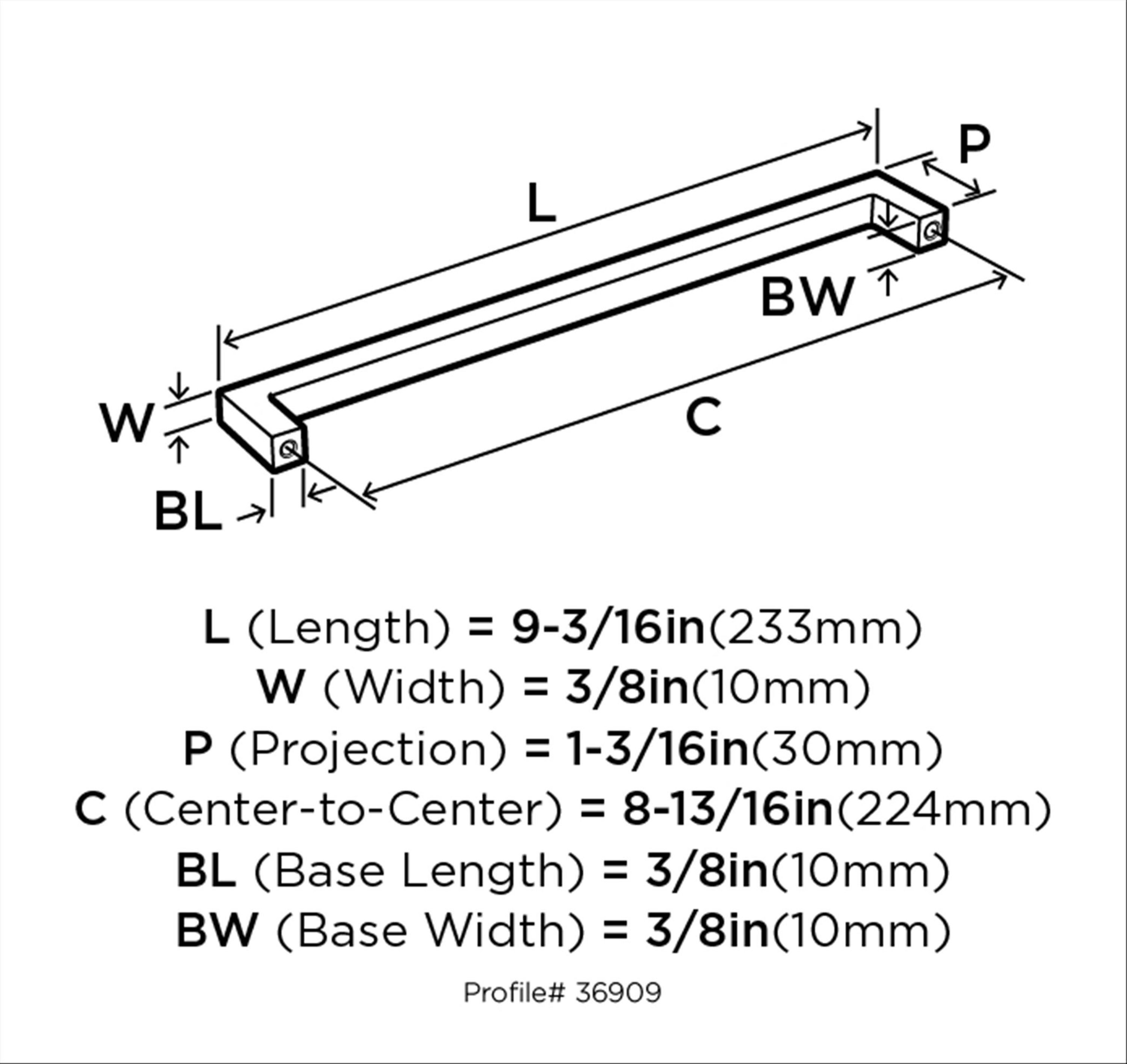 Amerock BP36909FB Cabinet-Pulls - View #3