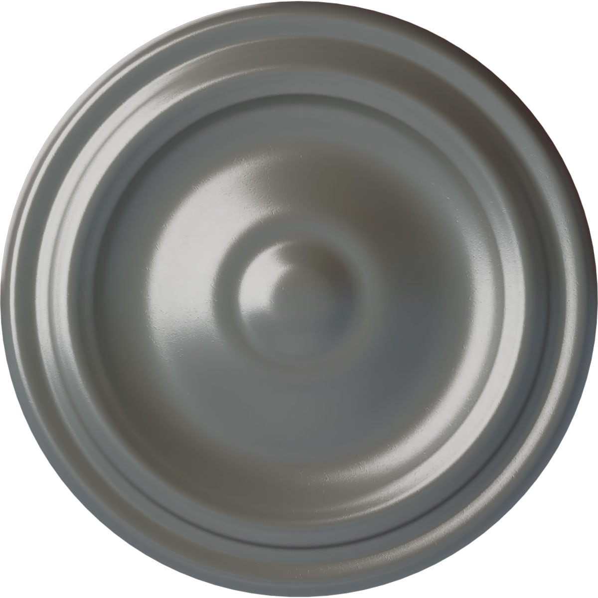 Ekena Millwork CM09MASLS Maria 9.625-in W x 9.625-in L Painted Silver Polyurethane Whole Ceiling Medallion