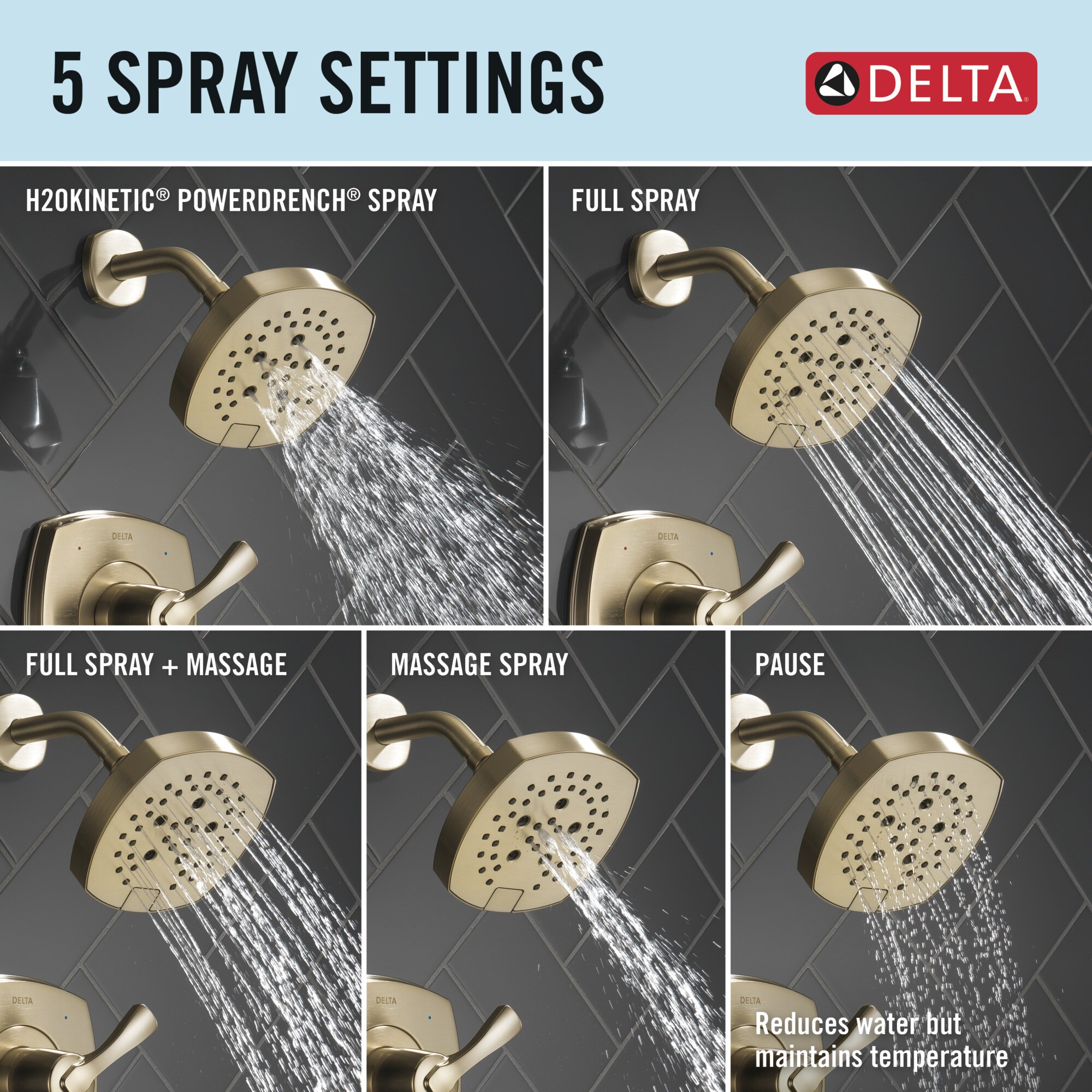 Delta T14476-CZ-PR Tub-Shower-Faucets - View #2