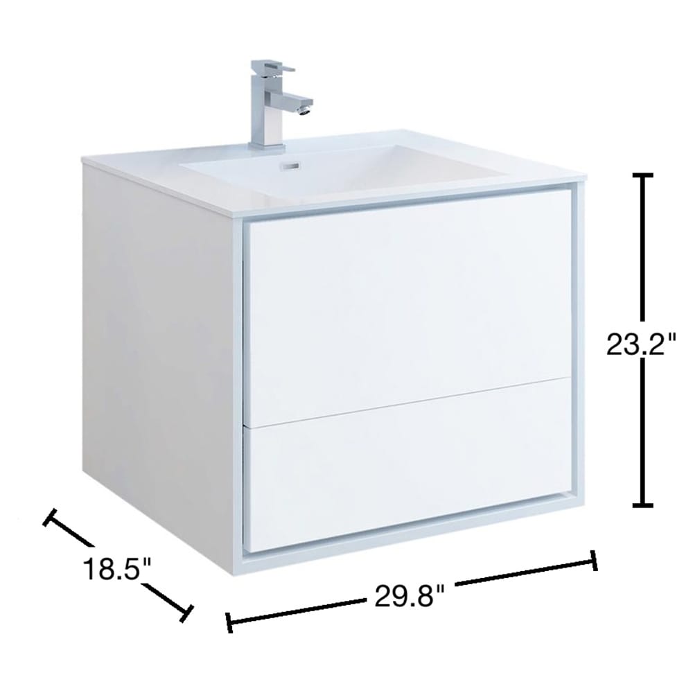 Fresca FCB9230WH-I Bath-Vanity-Combo - View #10