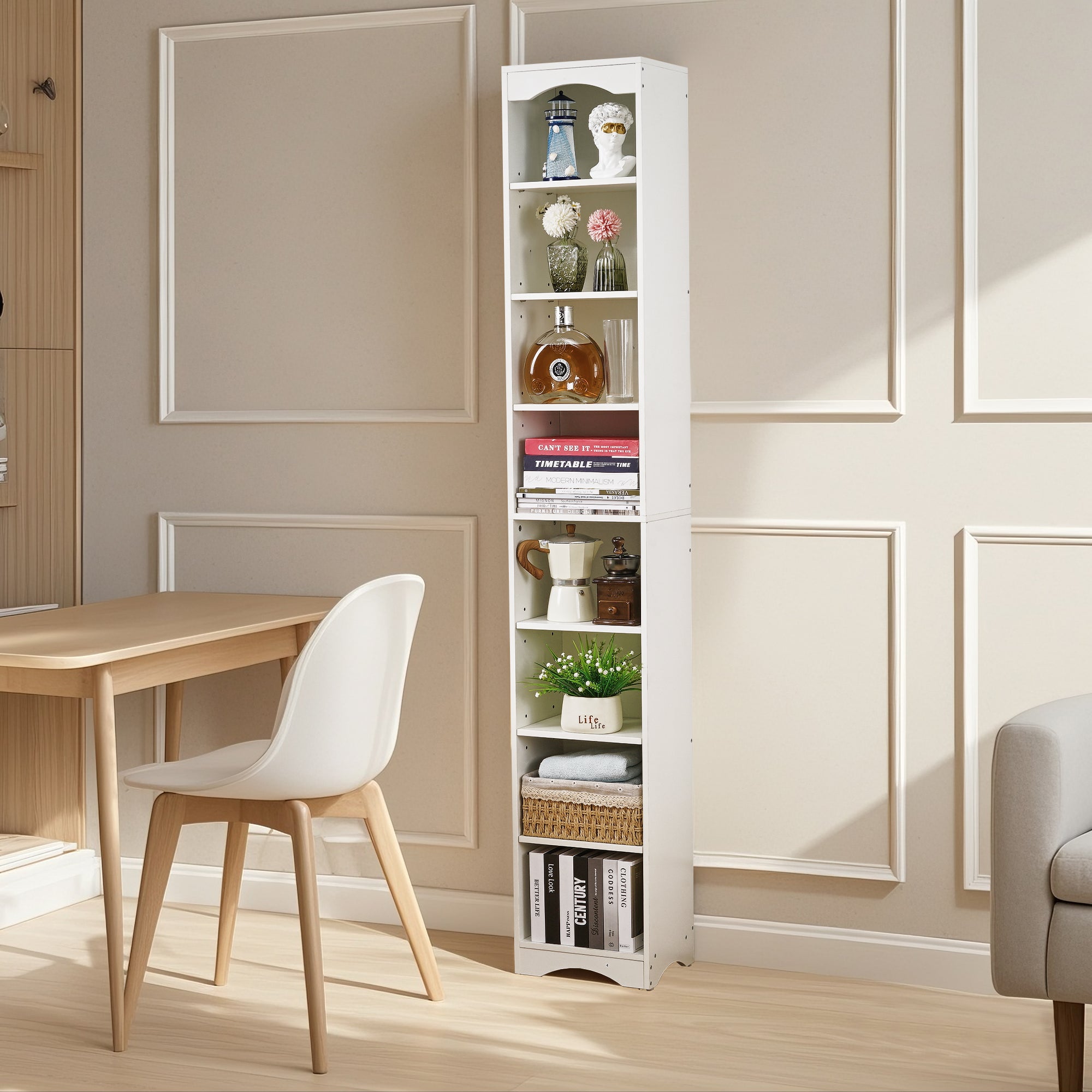 Vecelo LOE-B22-WHT bookcases - View #3