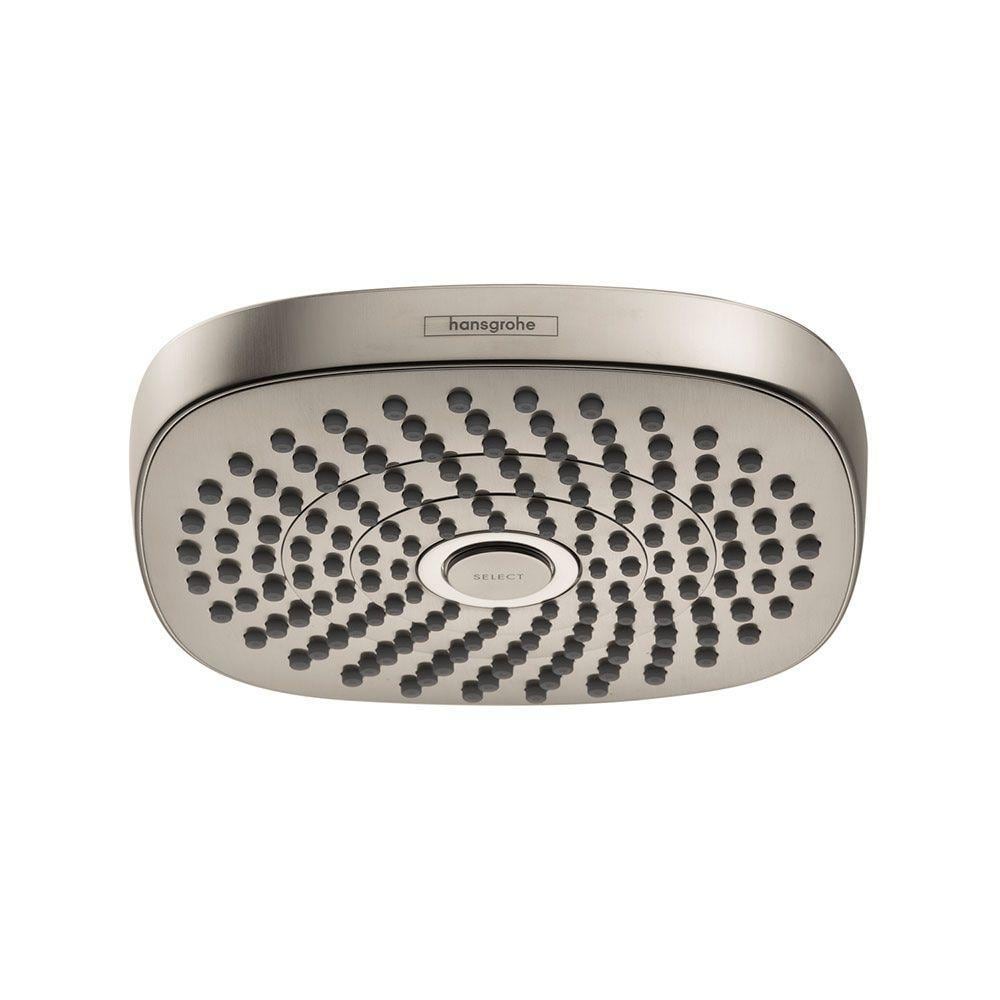 Hansgrohe Croma Brushed Nickel Rain Fixed Showerhead 2 Gpm 7 6 Lpm At