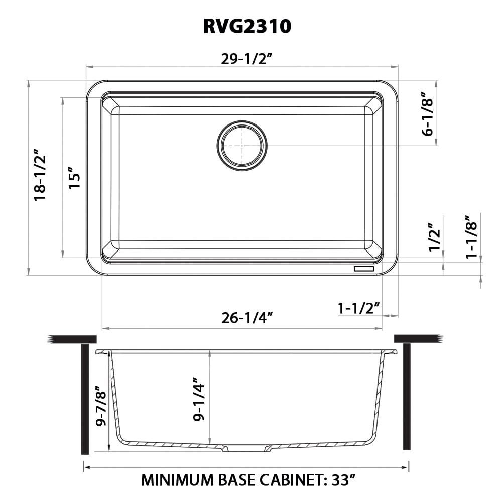 Ruvati RVG2310BK Kitchen-Sinks - View #11