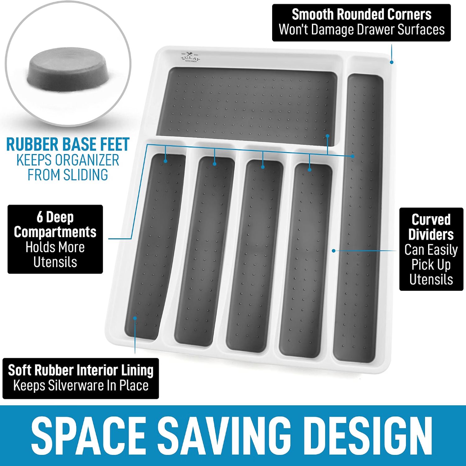 Zulay Kitchen X002N9JJEZ Drawer-Organizers - View #3