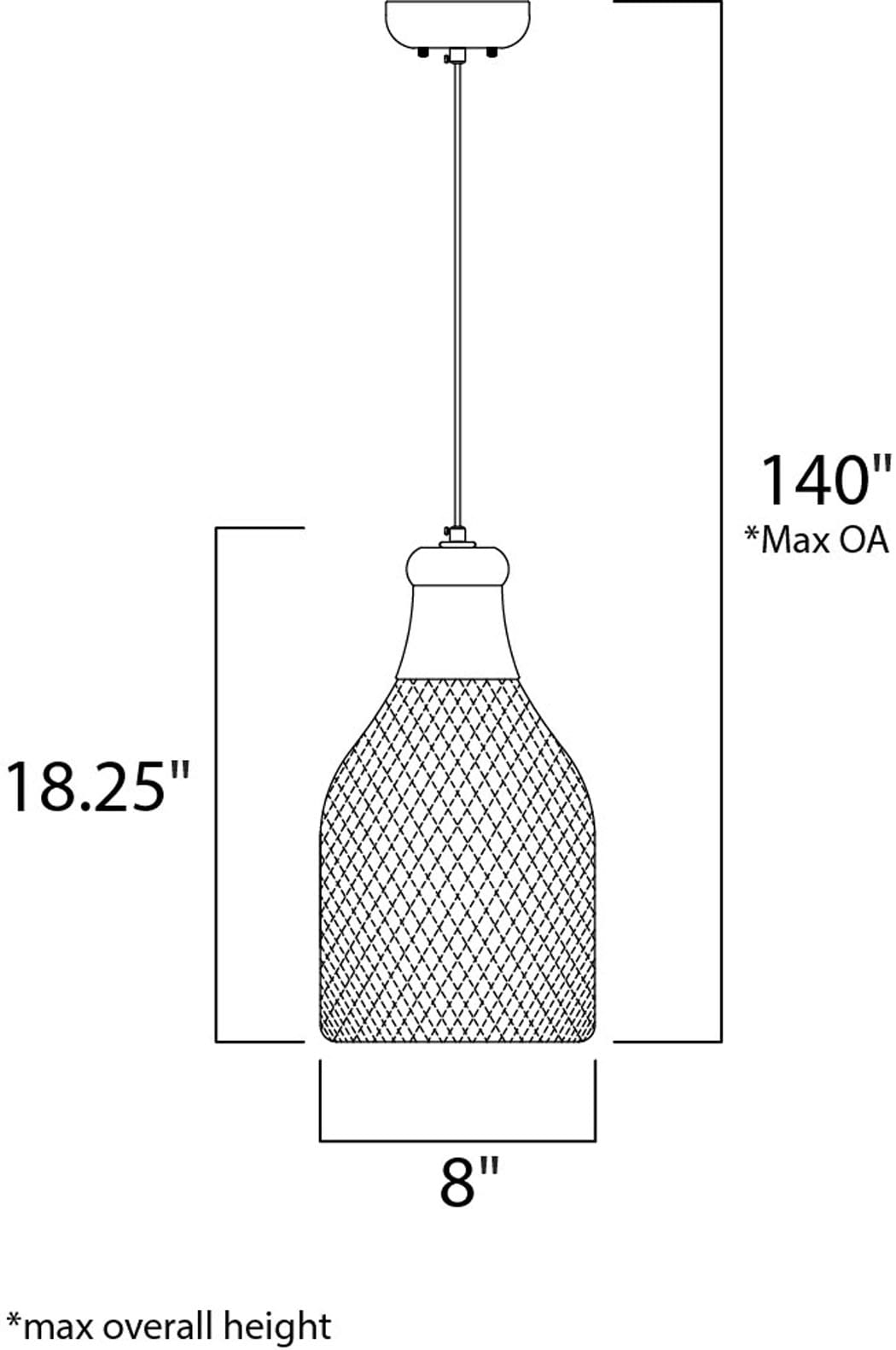Plumette 3-Light Chestnut Bronze and Crystal Pendant Chandelier