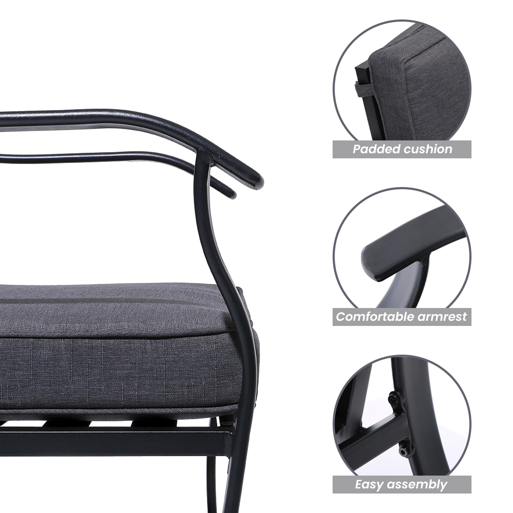 Crestlive Products CL-RC005GRY Patio-Conversation-Sets - View #3