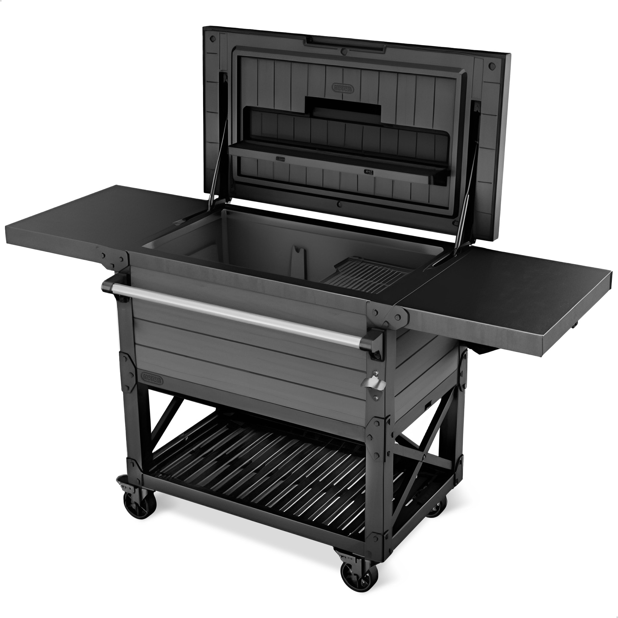Outdoor Serving Carts Patio Furniture Color/Finish Gray