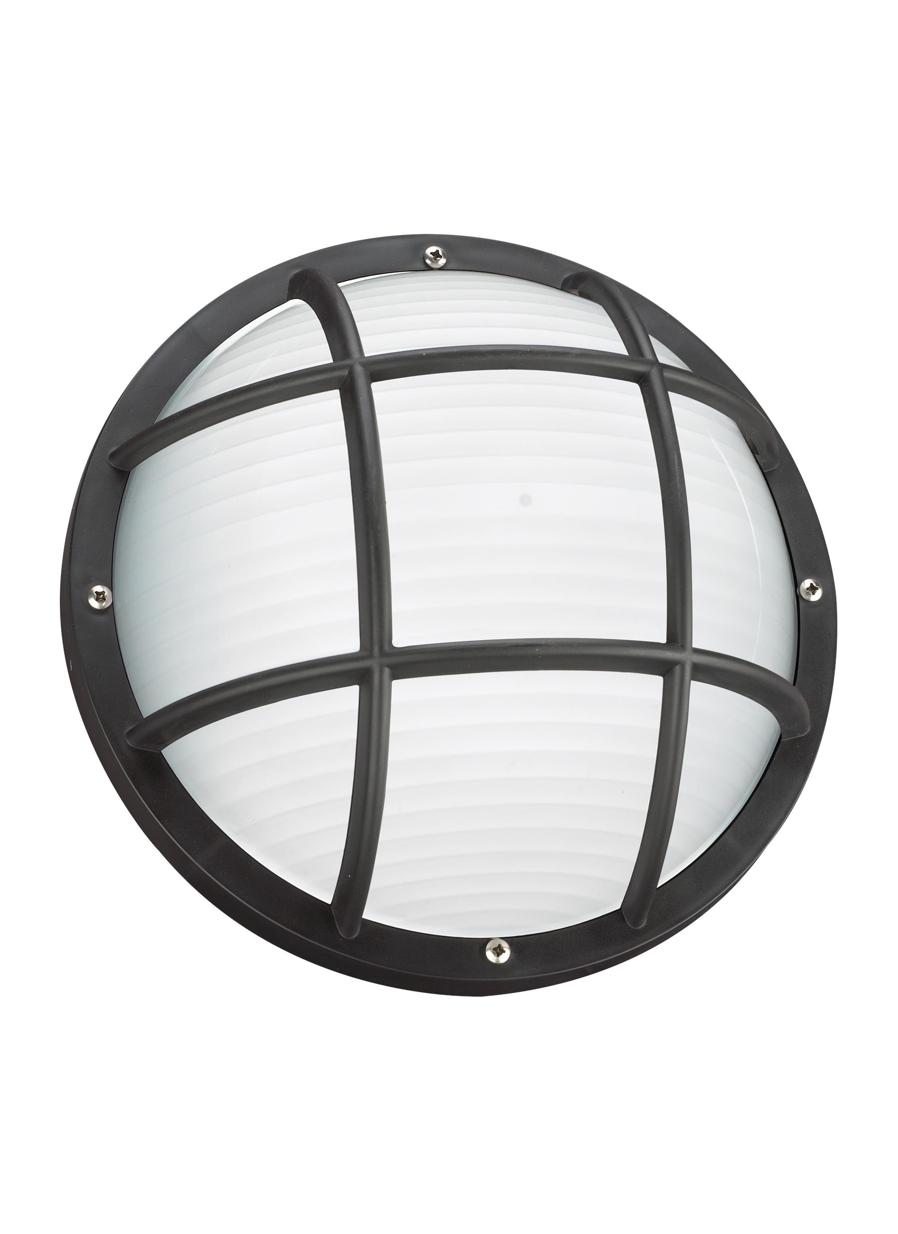 Generation Lighting 89807EN3-12 Bayside 1 -Light 5.0000-in H Satin Black Hardwired Outdoor Wall Light