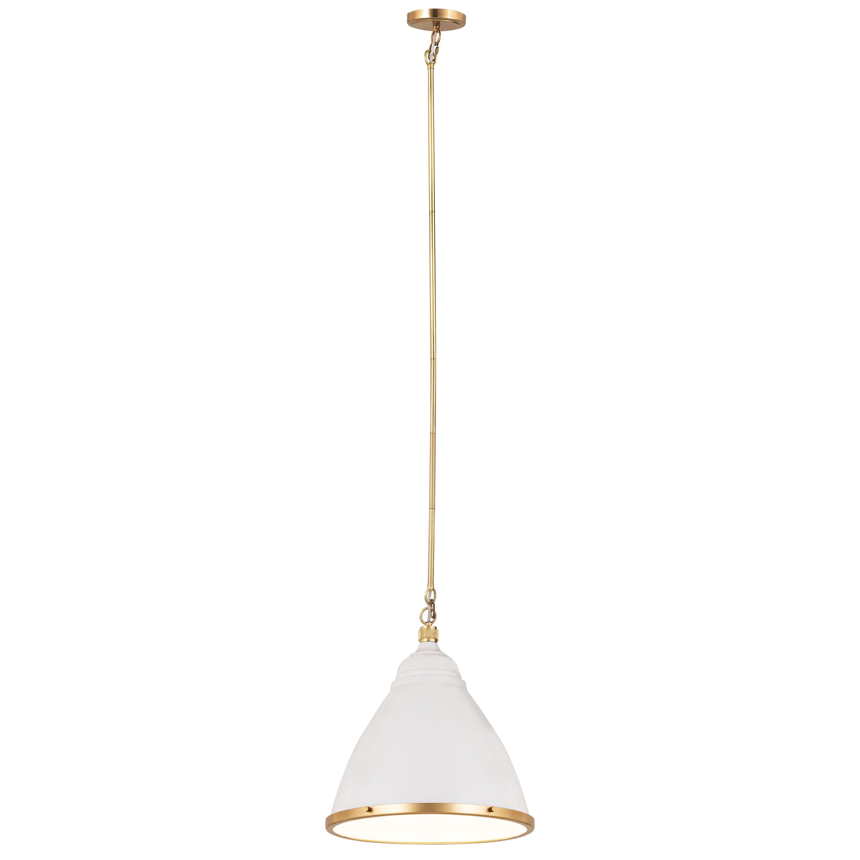 Westmore by ELK Lighting LWPN-210920120 Kennington 1 -Light White Transitional Bell Medium Hanging Pendant light