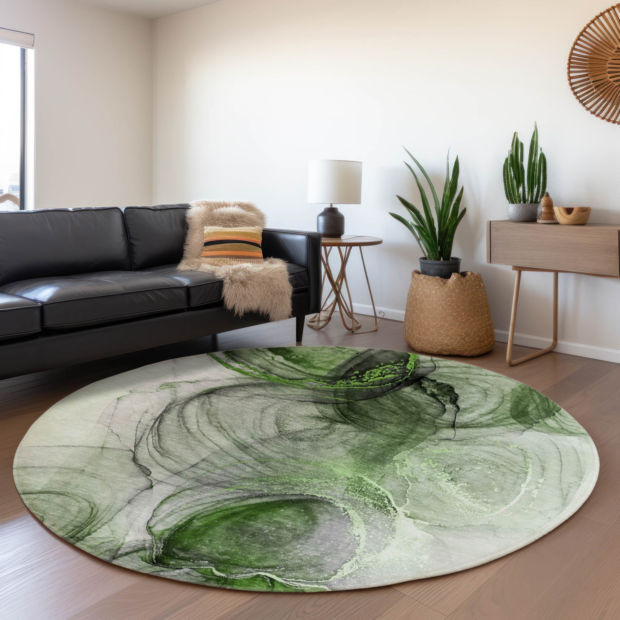 Addison Rugs AMF541GE20X30 Mayfield AMF541GE 2 x 3 (ft) Loomed Polyester Green Rectangular Indoor Geometric Machine washable Area rug
