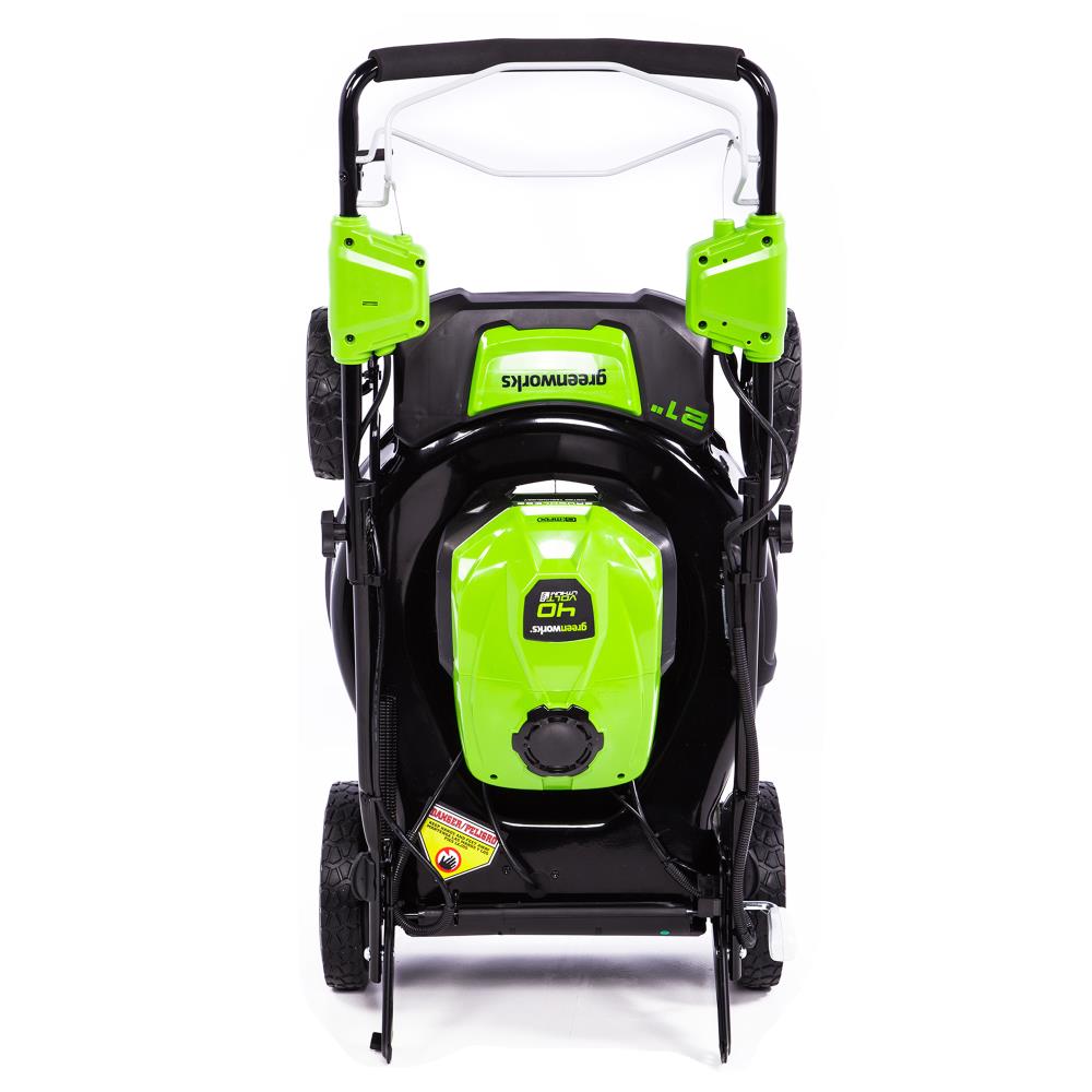 Greenworks 40 volt 21 in Self propelled Cordless Lawn Mower at Lowes