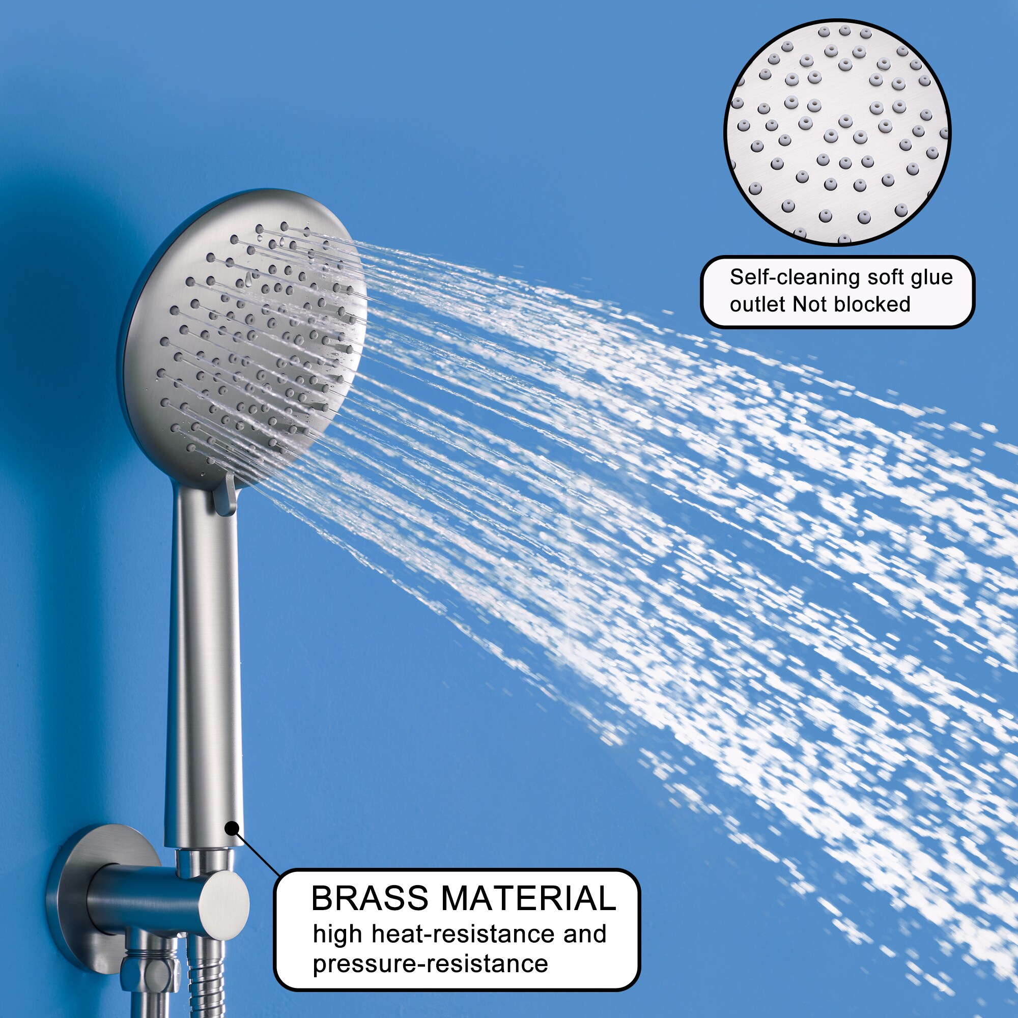 Clihome MS-A3794-MB Showerhead-Bar-Panels - View #7