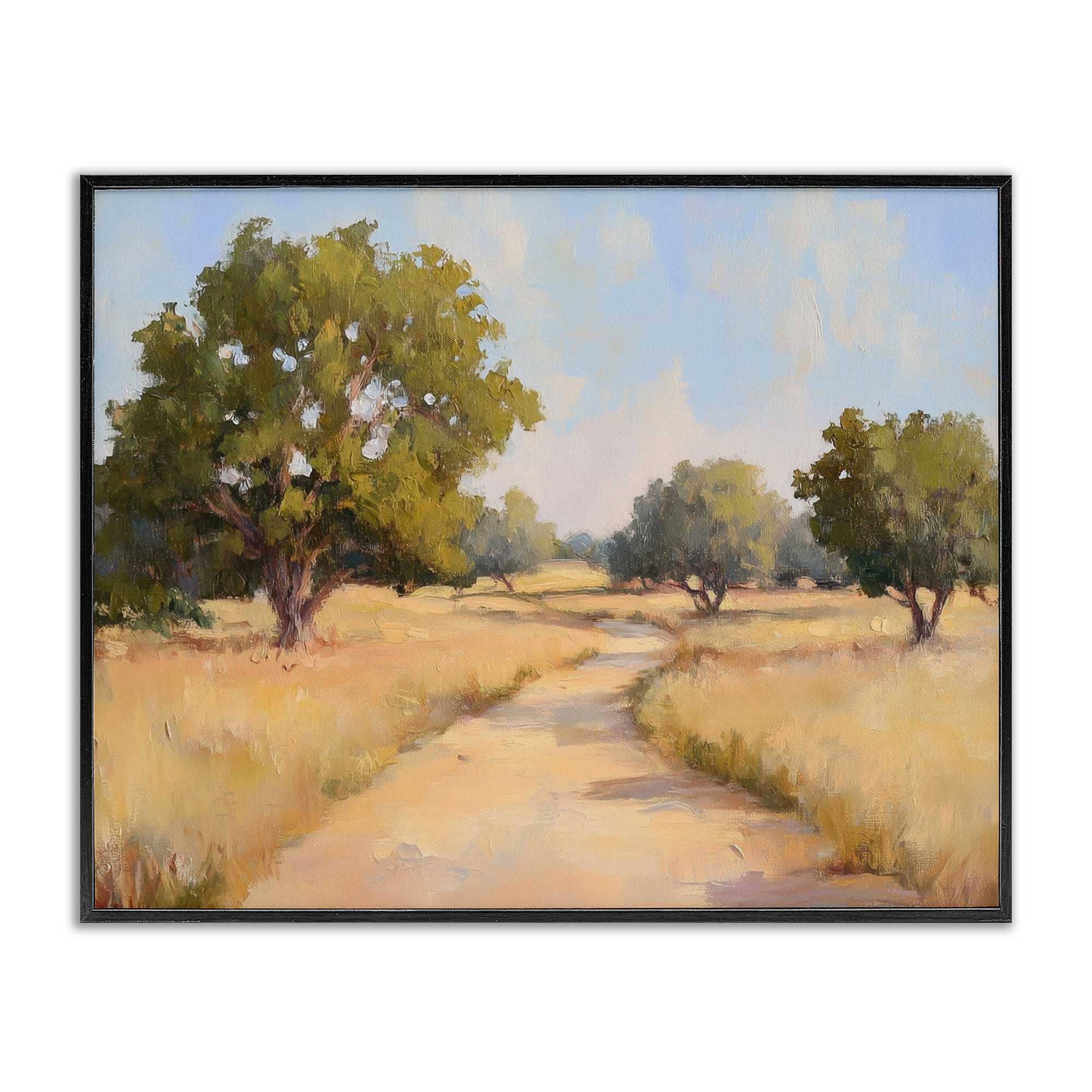 Stupell Industries BT-799-FR-16X20 Getting Lost Natural Field Framed Giclee design by Petal Prints Design