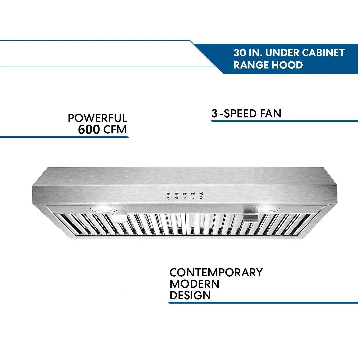 Kahomvis GEHT-QPC2-46A Undercabinet-Range-Hoods - View #7