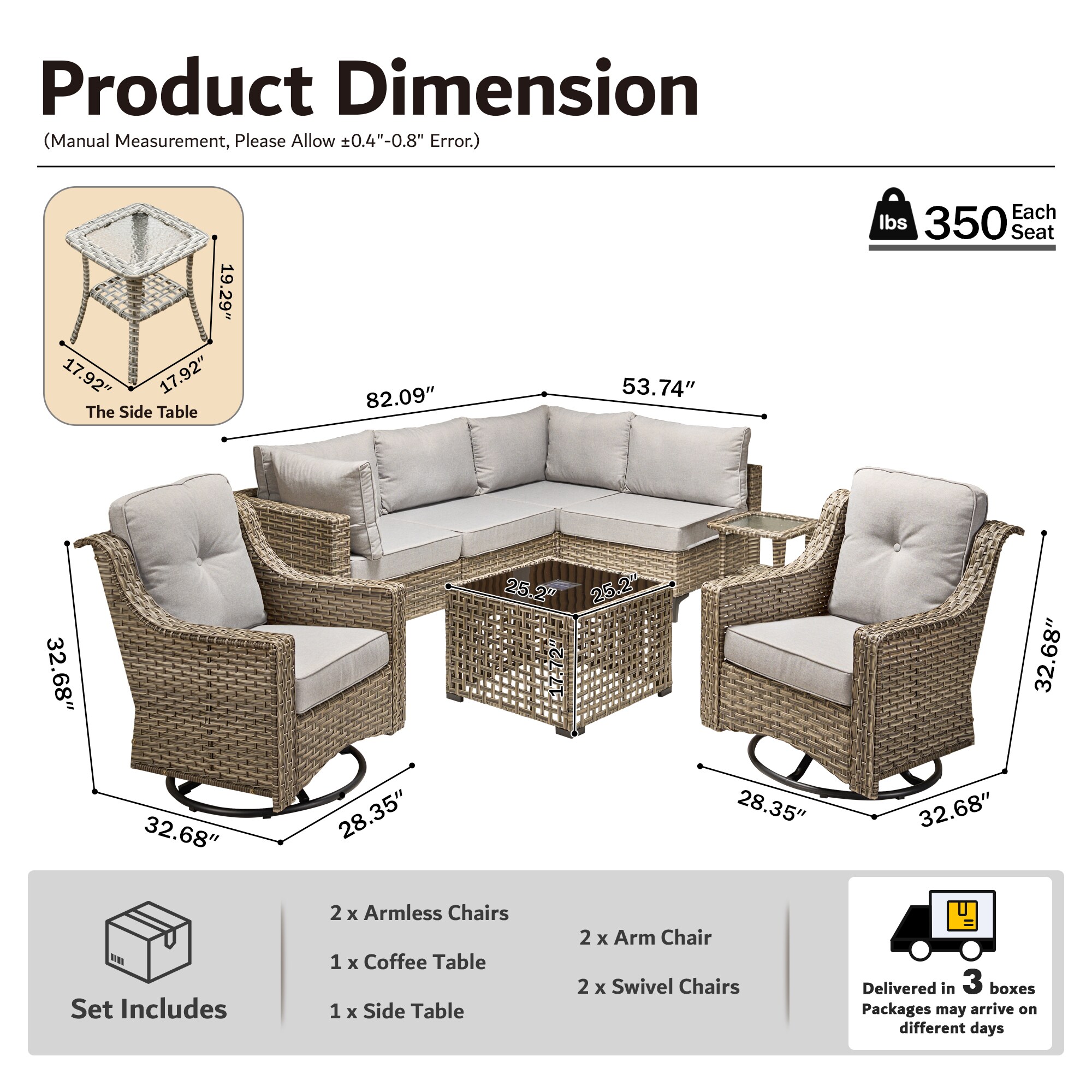 XIZZI XISKT4054-RC3 Patio-Conversation-Sets - View #8