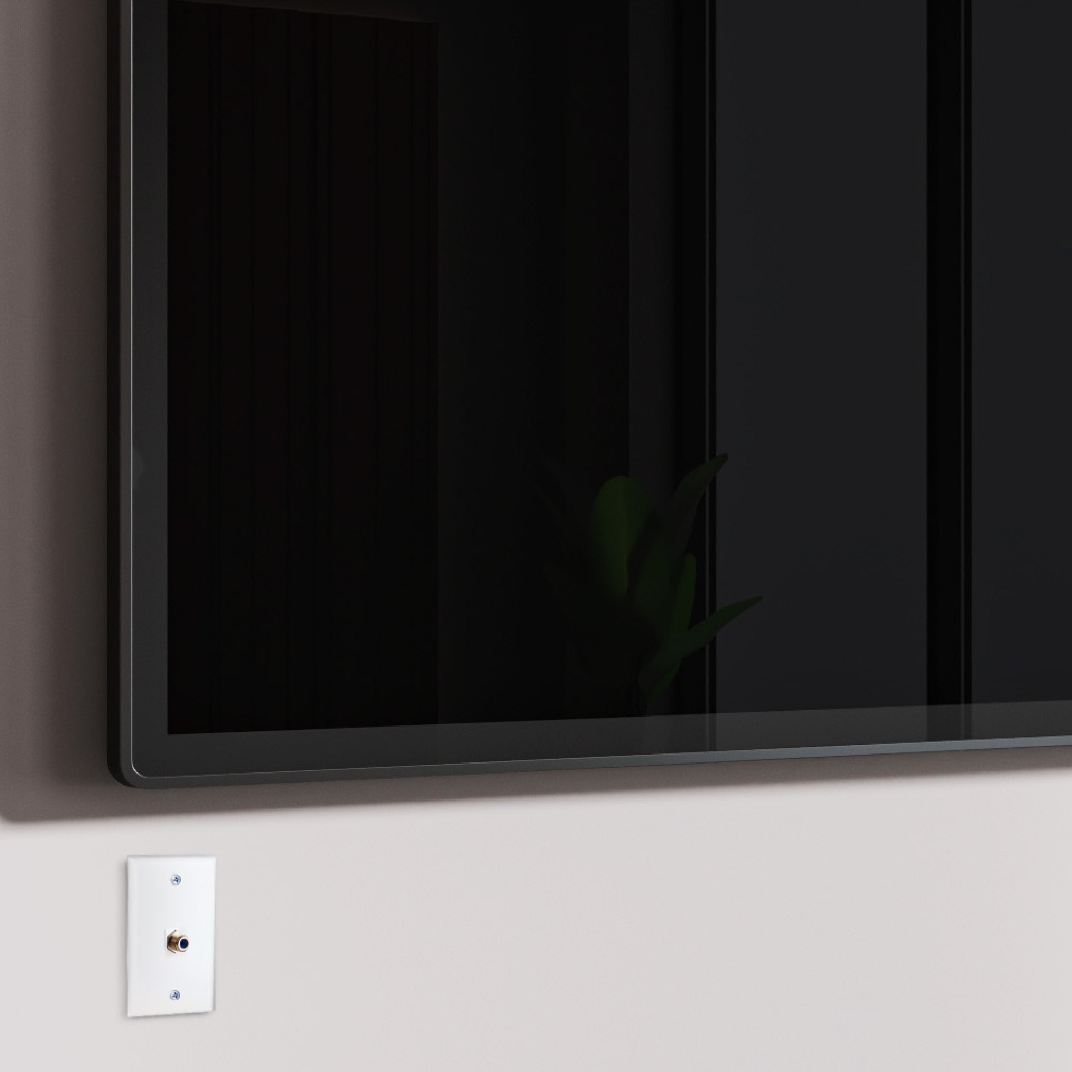 Newhouse Hardware QP1-WH-05 Audio-Video-Wall-Jacks - View #8