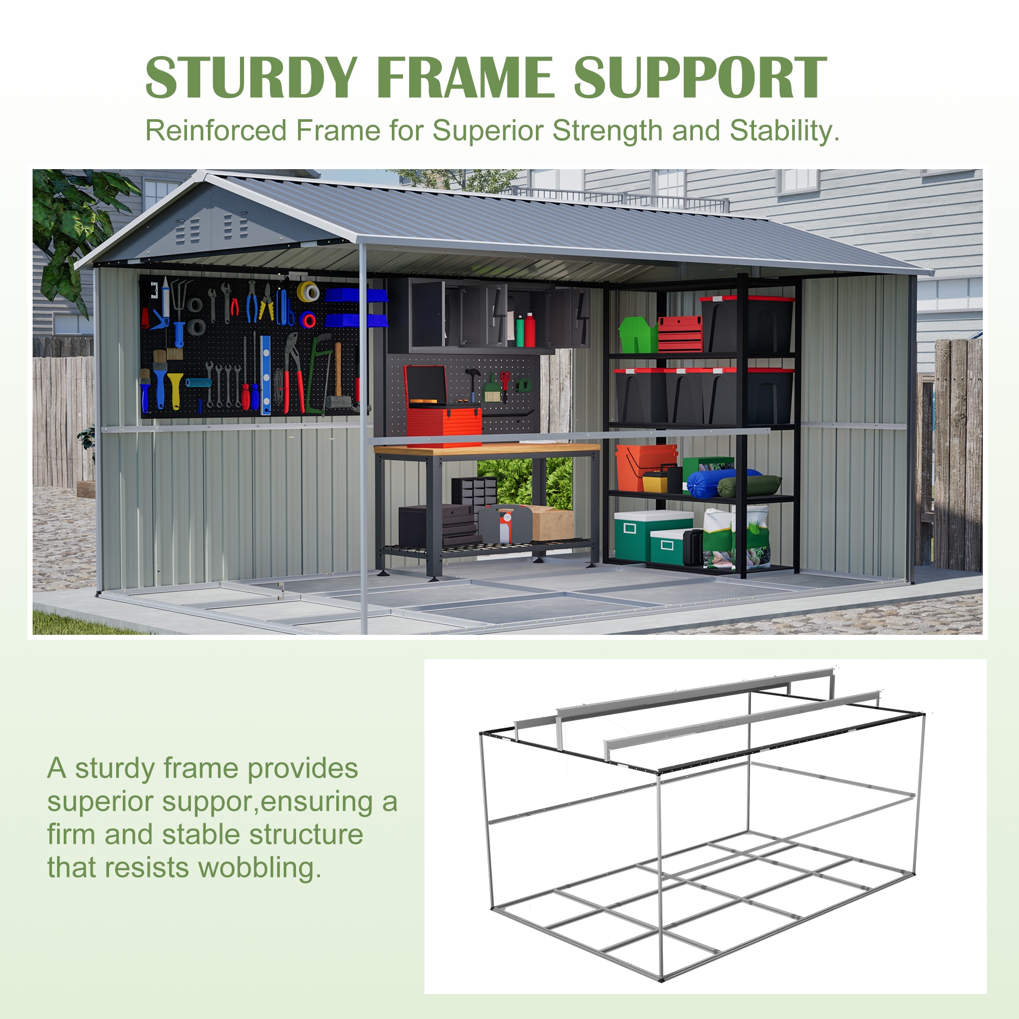 Flynama G-2505S00097 Metal-Storage-Buildings-Sheds - View #9