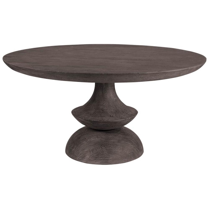Mercana Crossman 60 In Round Charcoal, 60 Inch Round Pedestal Kitchen Table