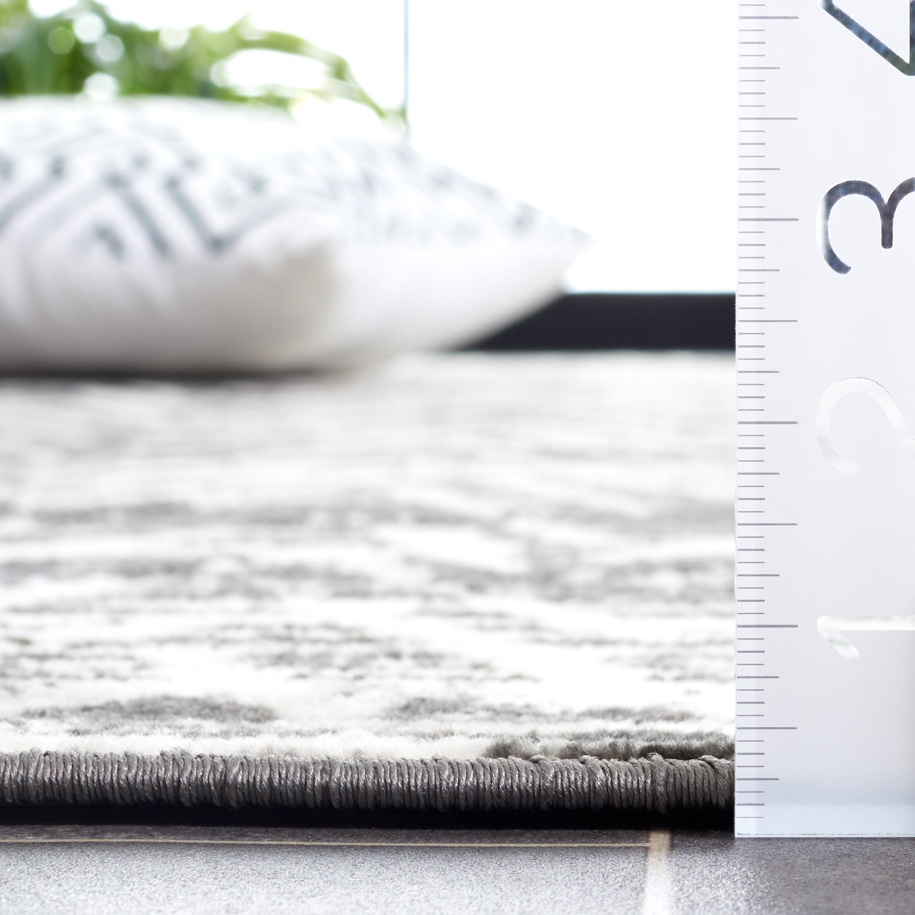 Gray Chevron Rectangular Synthetic Indoor/Outdoor Area Rug