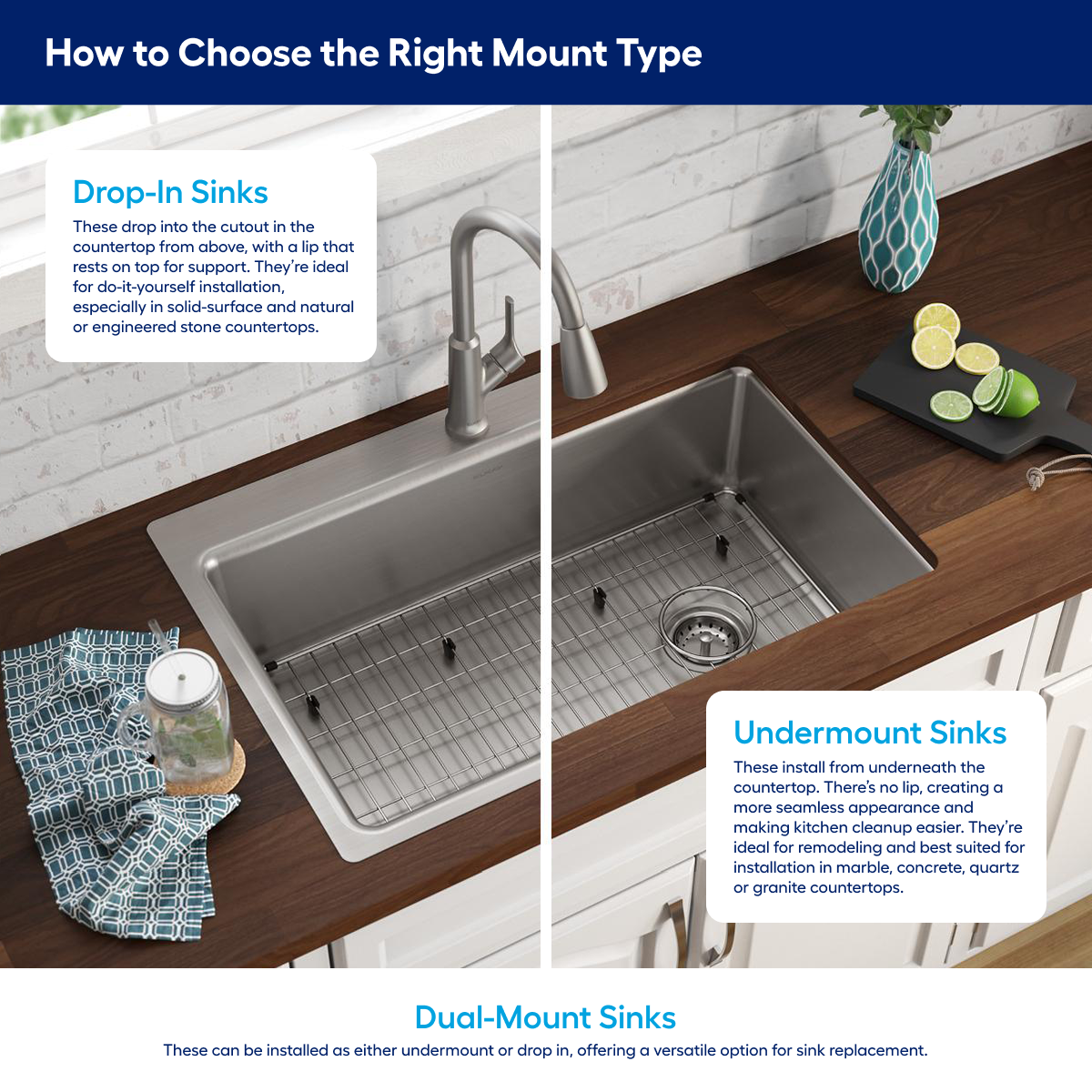 Ruvati Roma Undermount 33-in x 19-in Stainless steel Double equal bowl 16 -Gauge Workstation Kitchen Sink