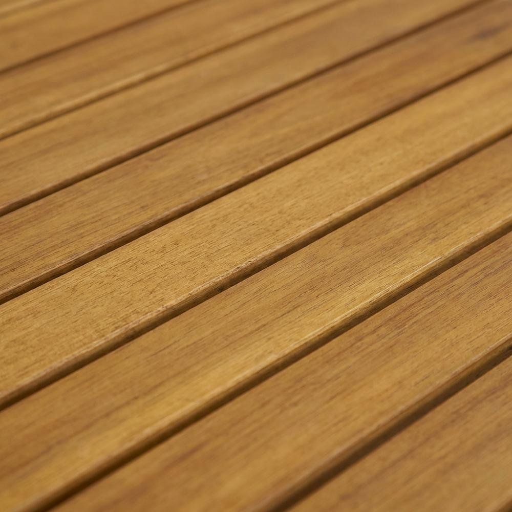 Outdoor Escape 3-Piece Outdoor Dining Set Wood Patio Table with 2 ...