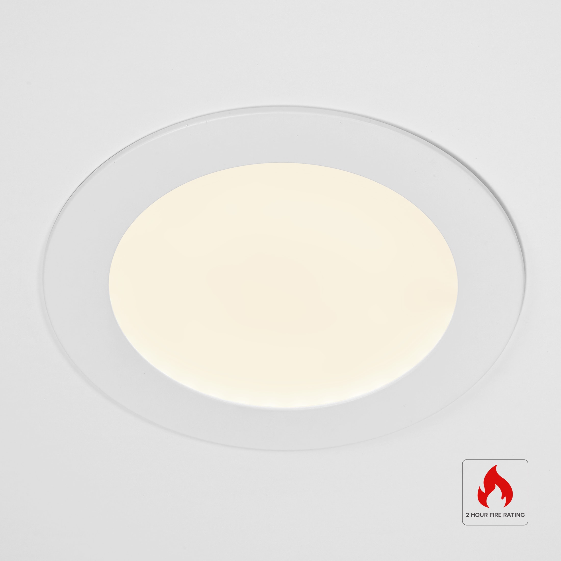 6-Inch White Aluminum Dimmable LED Downlight with J-Box