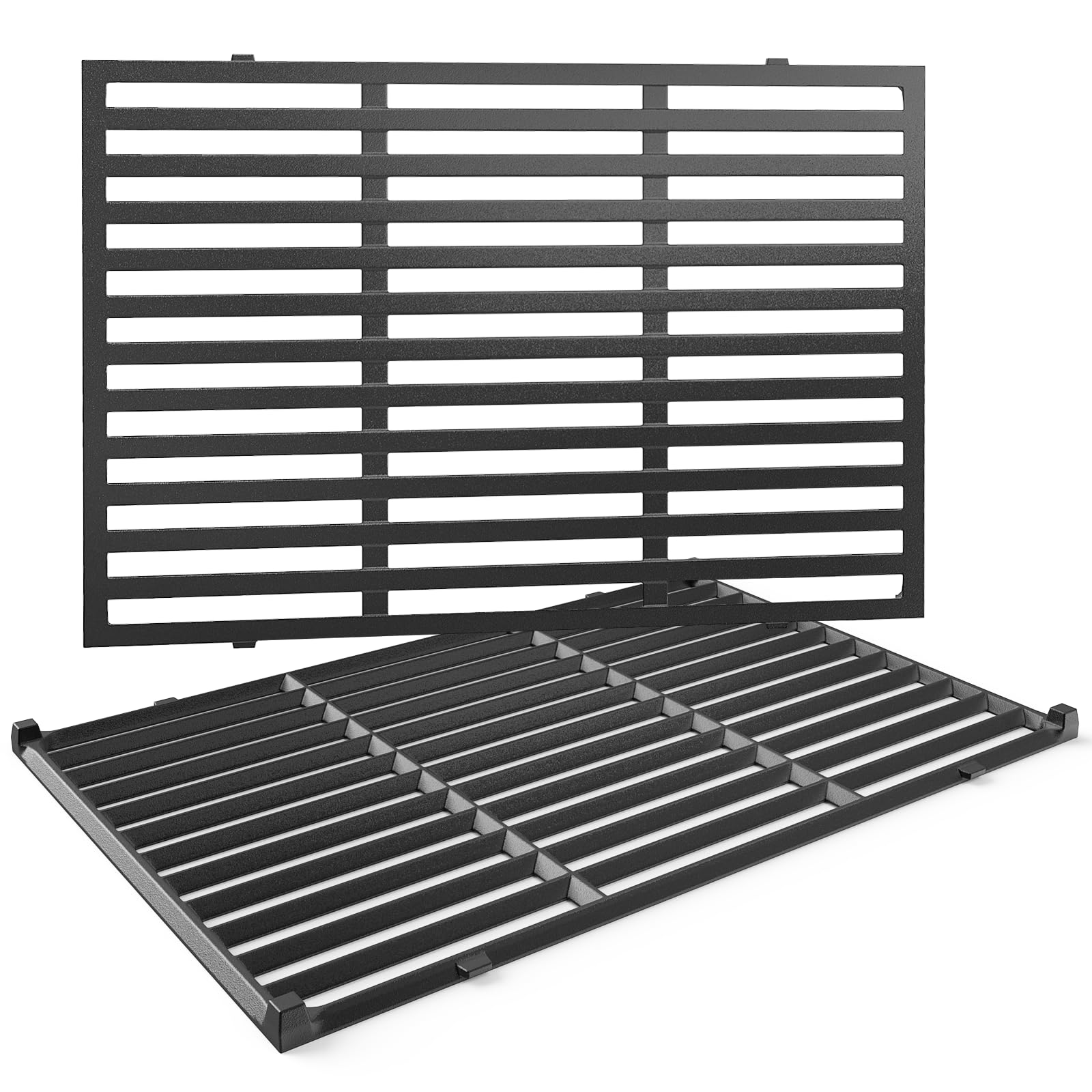 Aoibox  17 5 x 11 9 in Cast Iron Grill Grates for Weber Spirit 300 and Spirit II 300 Series Replaces Weber 7638 7639 Set