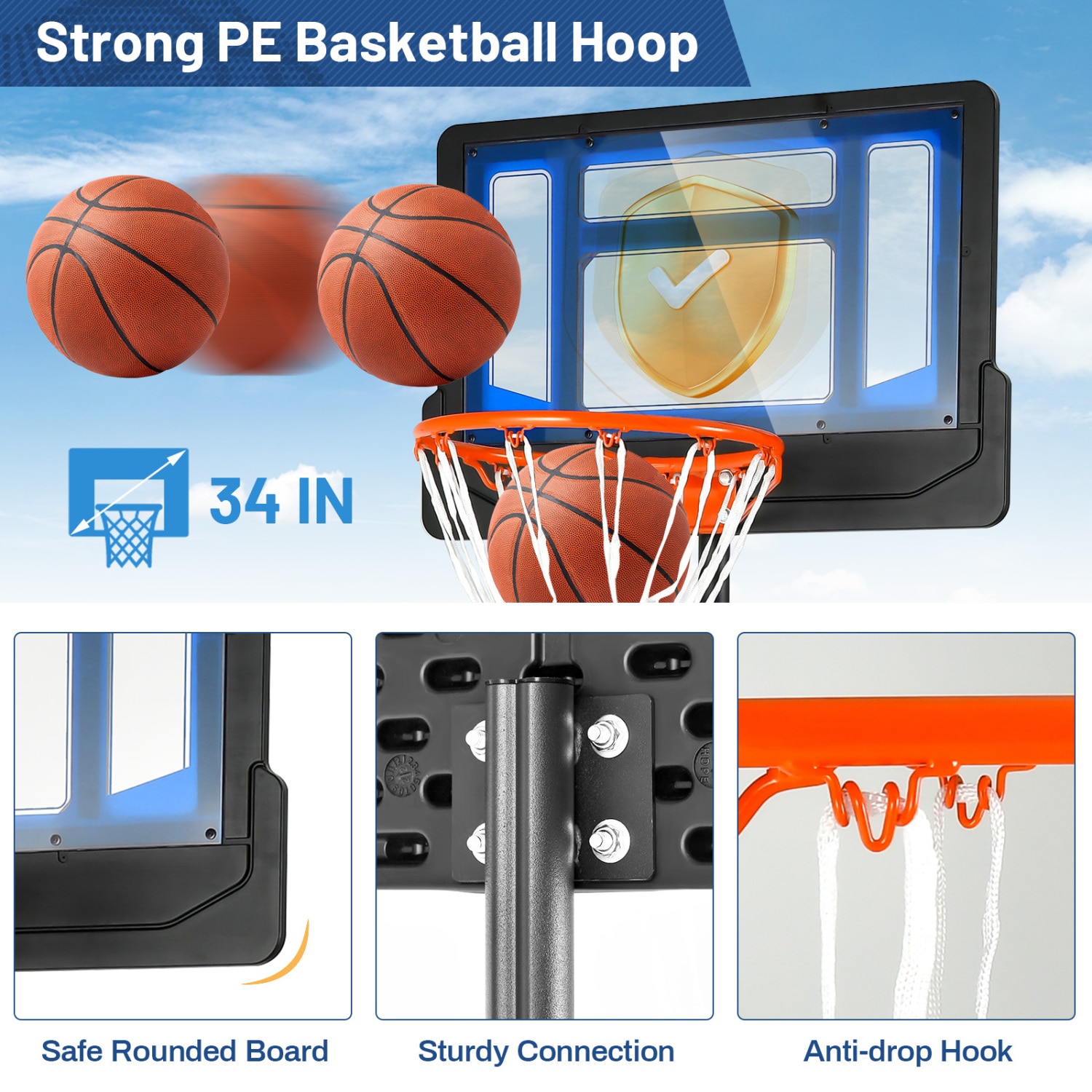 Slickblue D-CO-LB10083PS Basketball-System - View #6