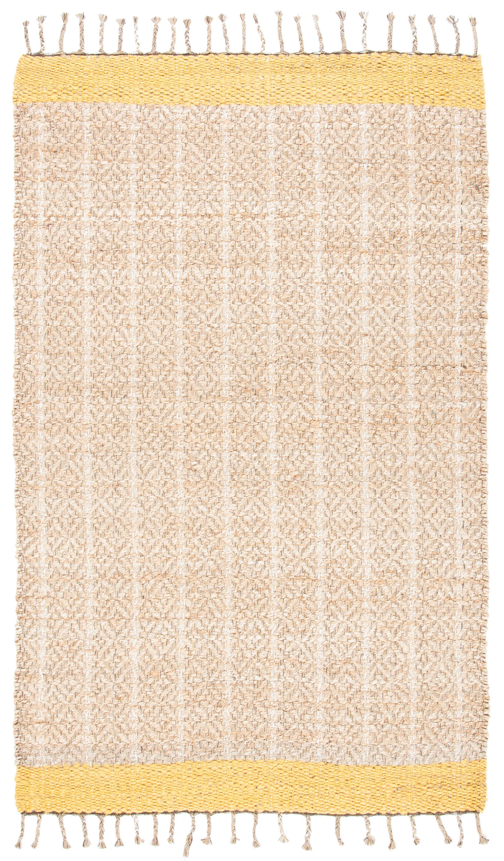Safavieh CAP846D-5 Cape Cod Cosette 5 x 8 (ft) Jute Gold/Natural Rectangular Indoor Stripe Coastal Area rug