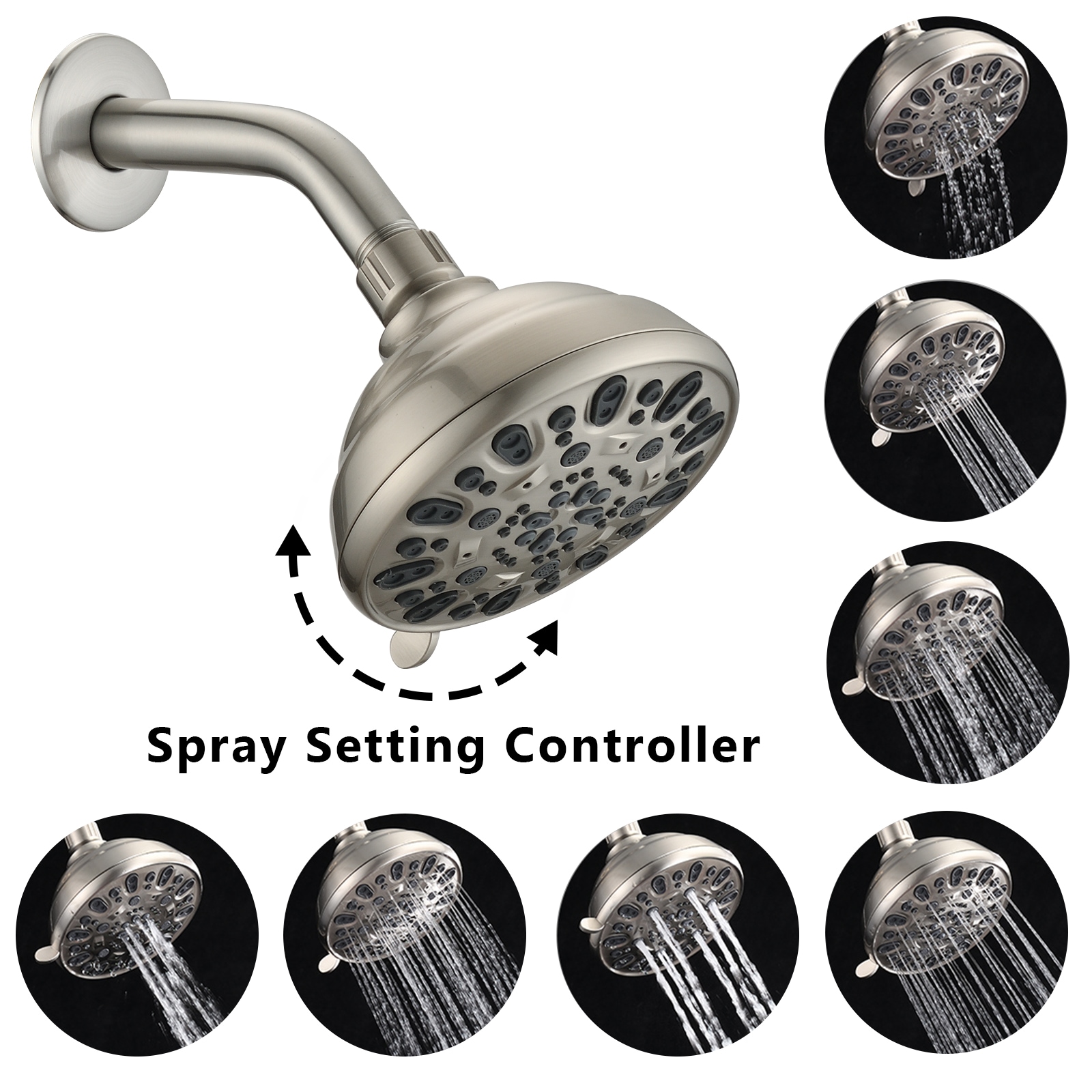 Clihome TWHSB015-5ORB Fixed-Showerhead - View #2