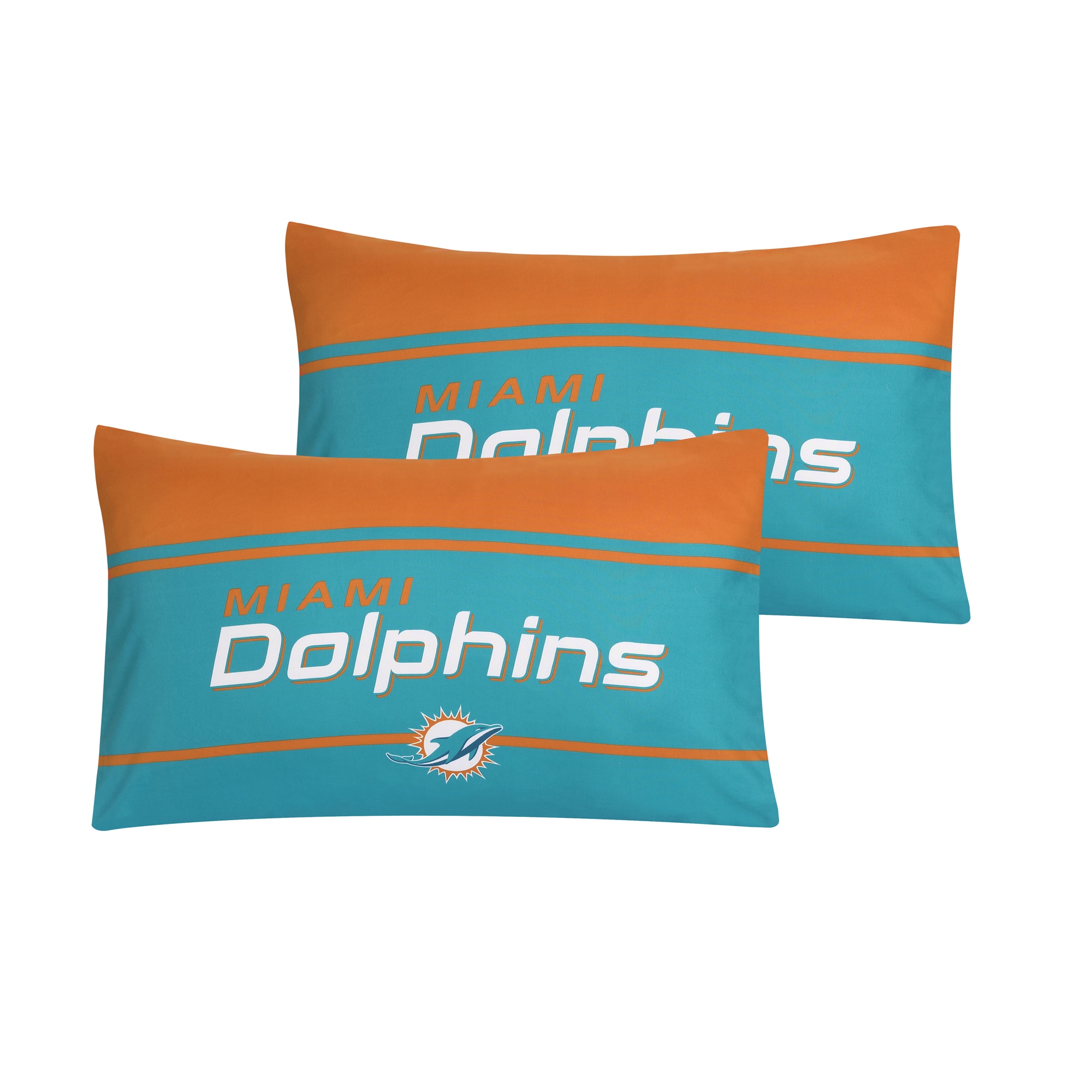 Cathay Sports Miami Dolphins 5-Piece Aqua/Orange Full Bundle Set in the  Bedding Sets department at