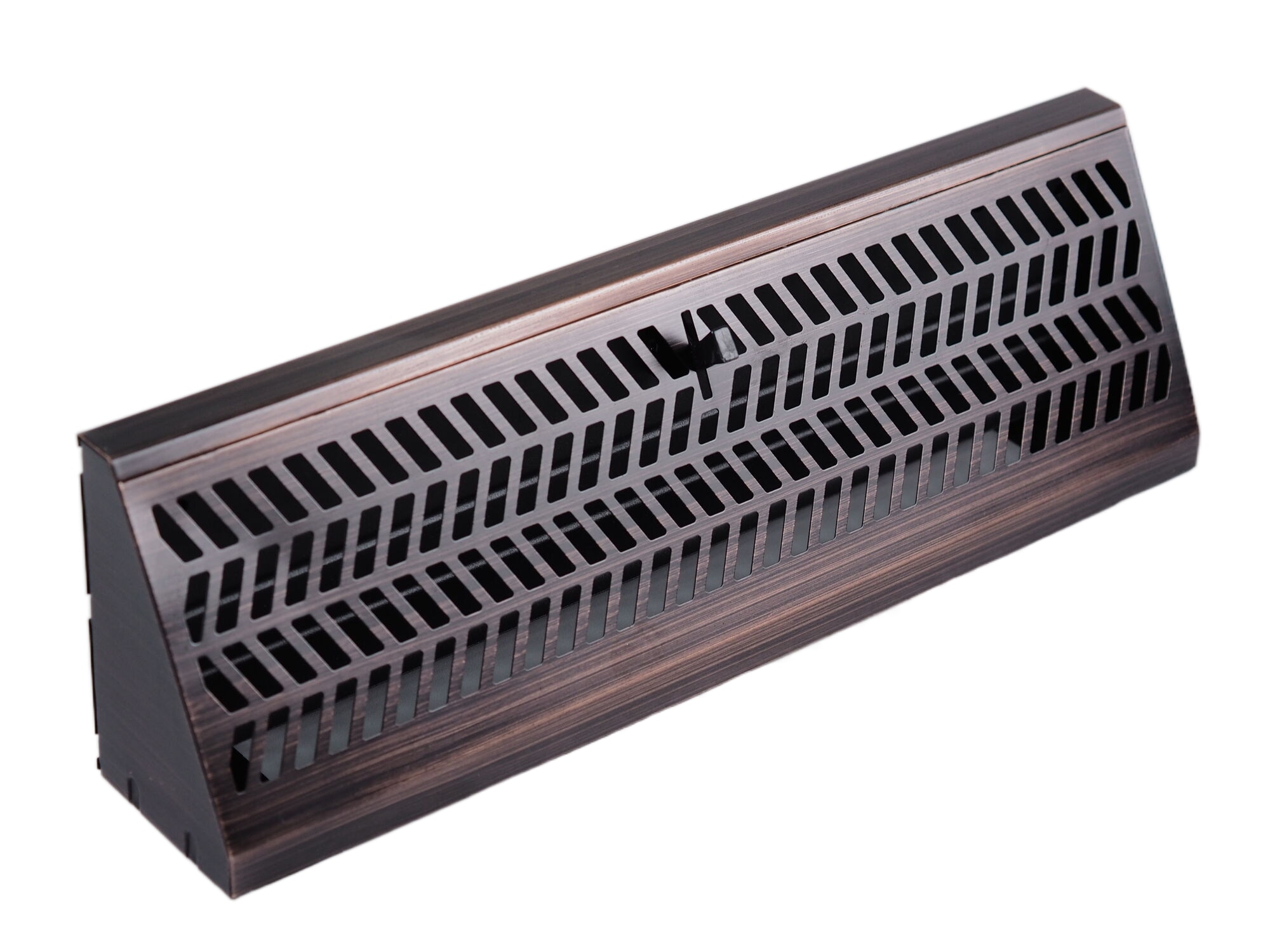 2-1/2-in x 12-in Maximum Airflow Steel Oil-Rubbed Bronze Baseboard Register (Outside Width- 15-in) | - allen + roth LB00115RB