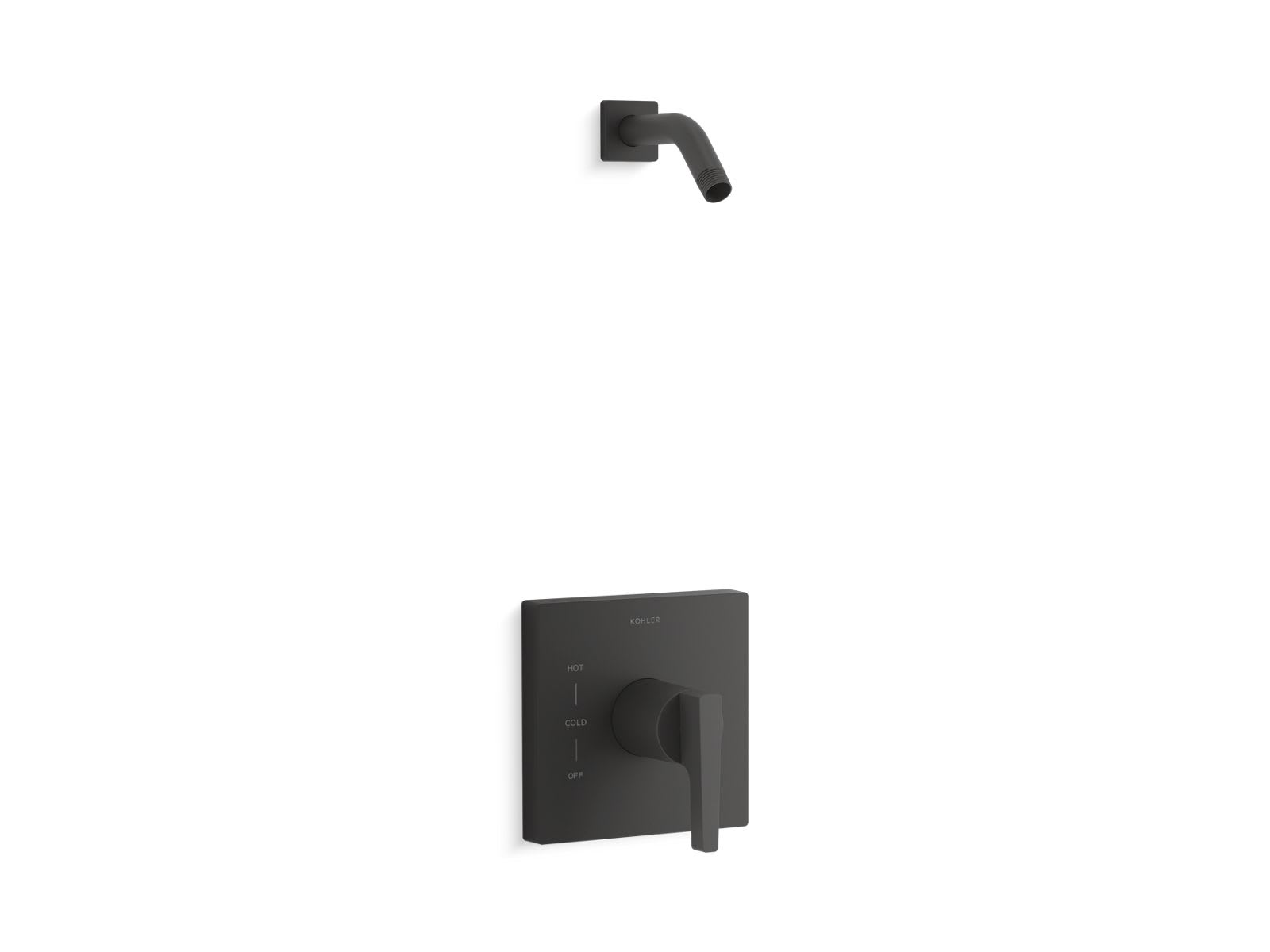 KOHLER TLS99764-4-BL Honesty 1-Handle Rite-Temp Shower Trim Kit Less Showerhead in Matte Black (Valve Not Included)