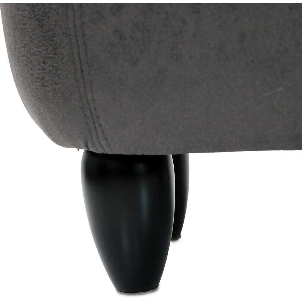 Gray Hippo Animal-Shaped Cotton Storage Ottoman