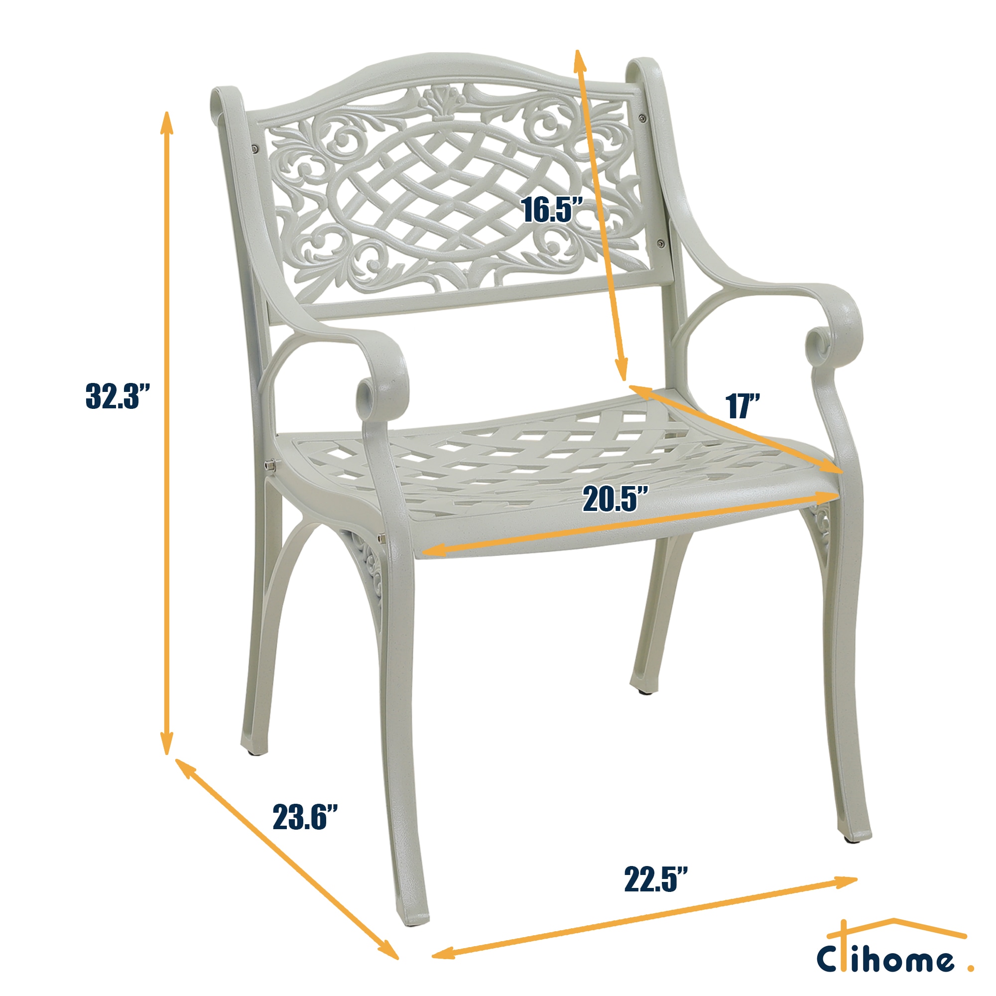Clihome CL-BHF38CGY Patio-Chairs - View #4