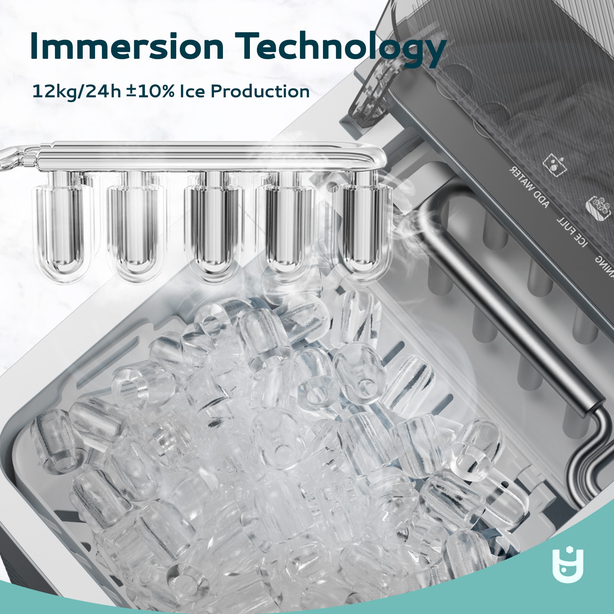 Euhomy IM021-BGR-E-LS-SC Ice-Makers - View #2