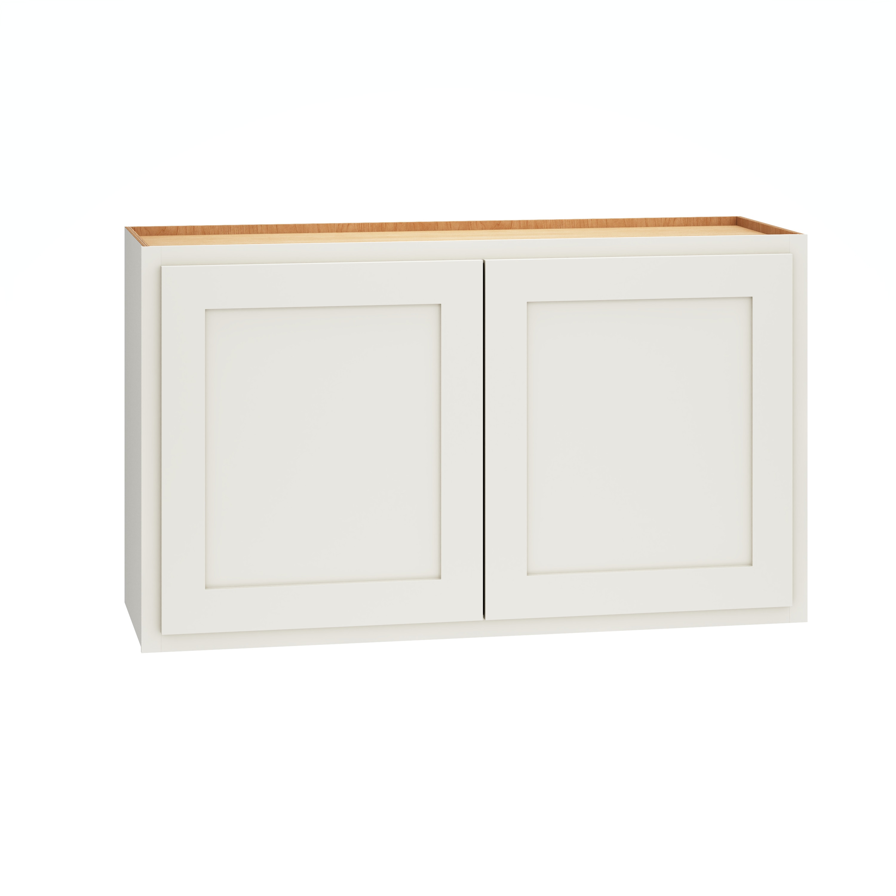 Diamond Express Jamestown 36-in W x 21-in H x 12-in D White Partial Overlay Wall Fully Assembled Plywood Cabinet (Recessed Panel Shaker Door Style)