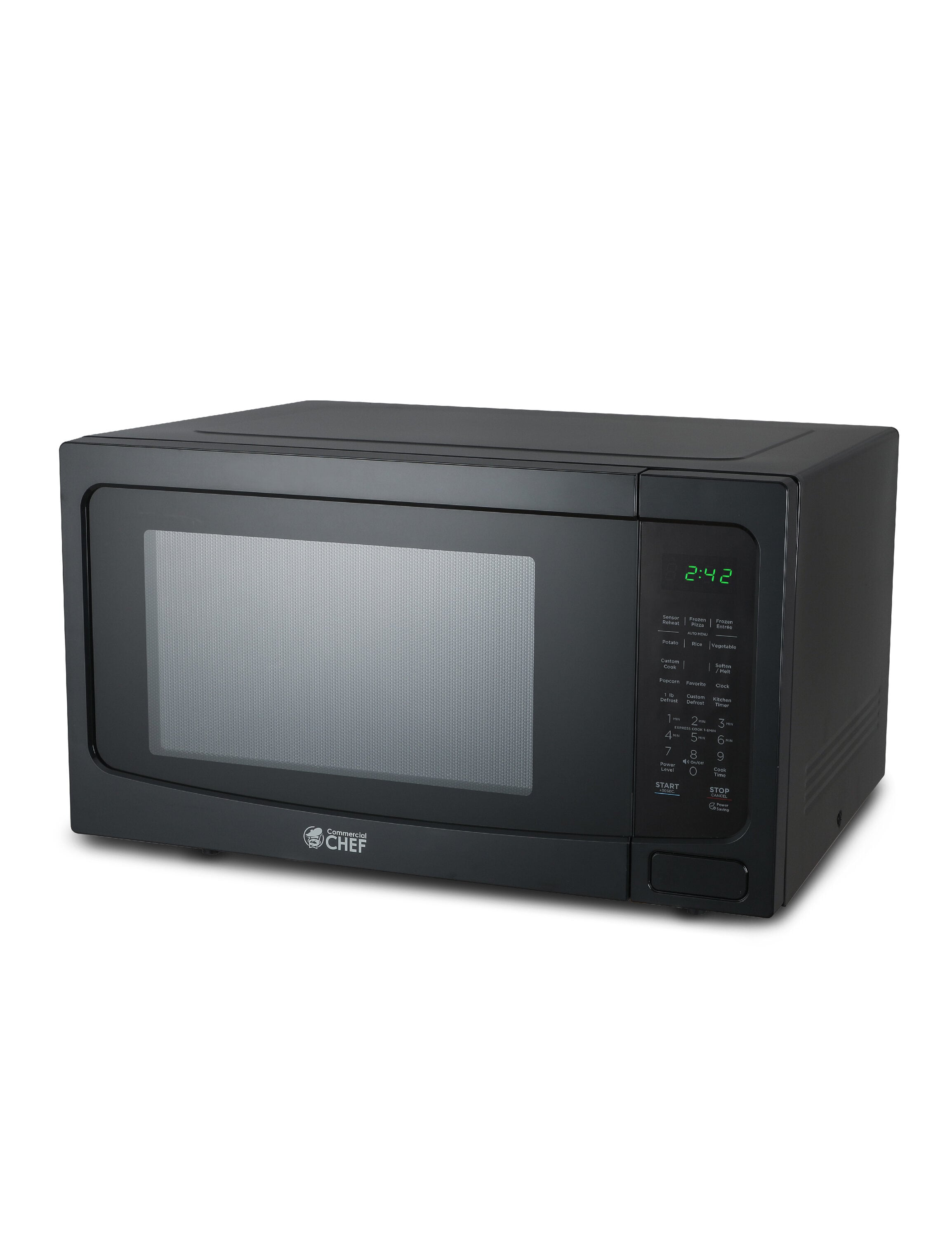 Commercial Chef 1.6 Cu. ft. Countertop Microwave Oven Stainless