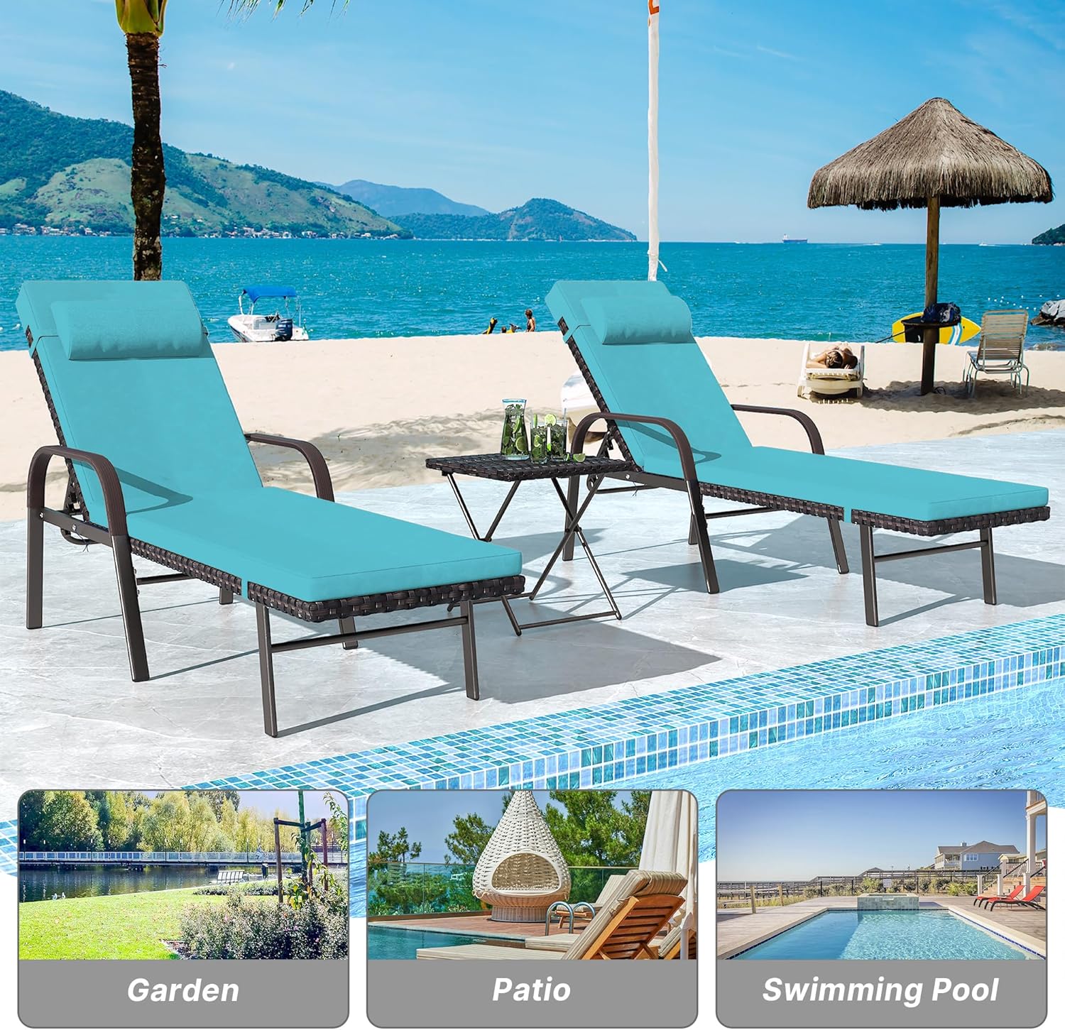 ALAULM LS-ARMTC-BLUE Chaises-Settees - View #7