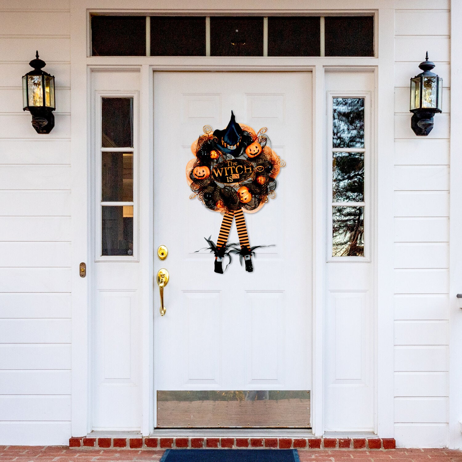 Haunted Hill Farm HHWRTHWTC-BLK Artificial-Halloween-Wreaths - View #9