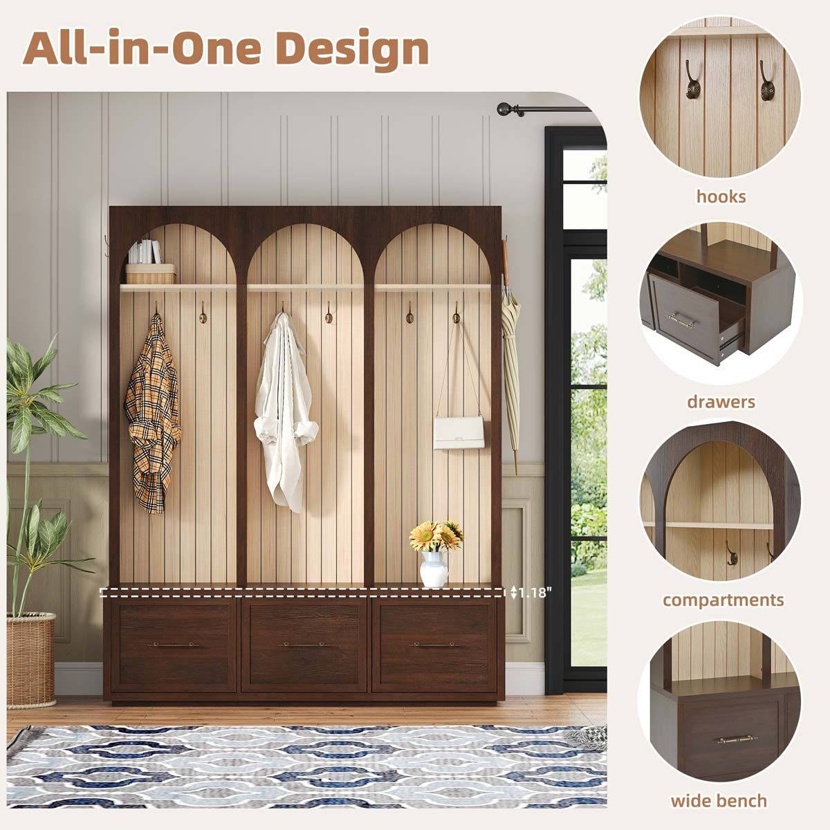 ModernLuxe L3P-N721P324463D Coatrack-Stands-Pedestals - View #4