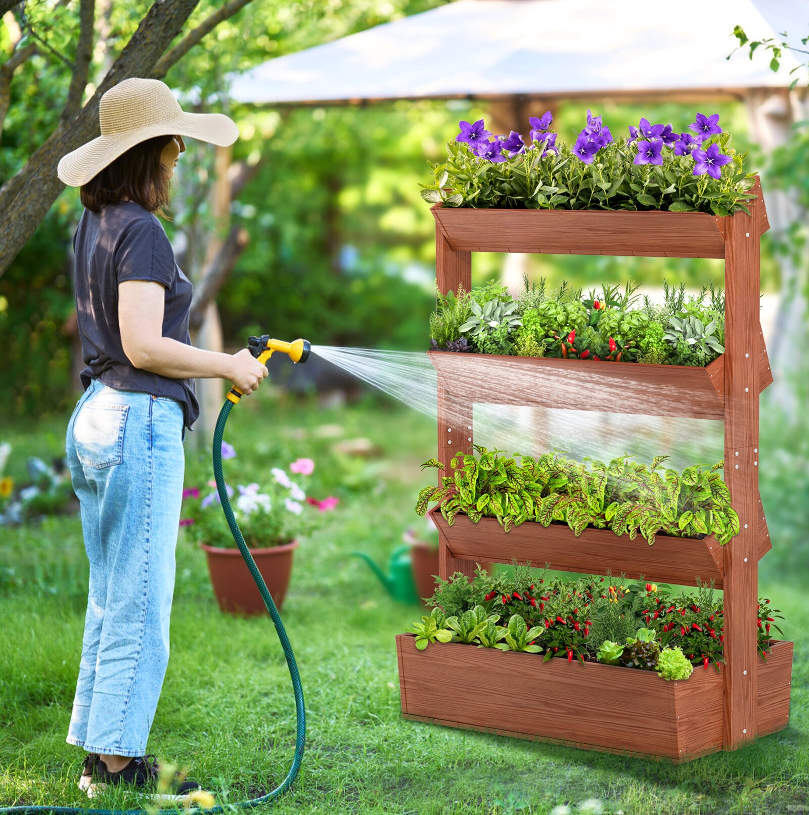 DOCRED FOURRDHX-A1-LS02 Raised-Garden-Beds - View #5