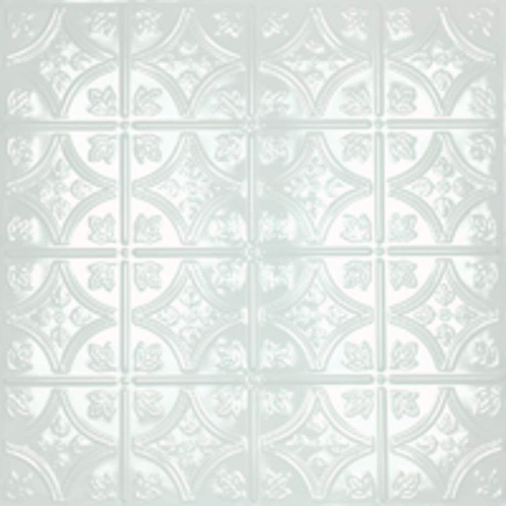 Metal Ceiling Express 103GLWHNU 2-ft x 2-ft Gloss White Steel Surface-mount Ceiling Plank (5-Pack, 20-sq ft / Case)