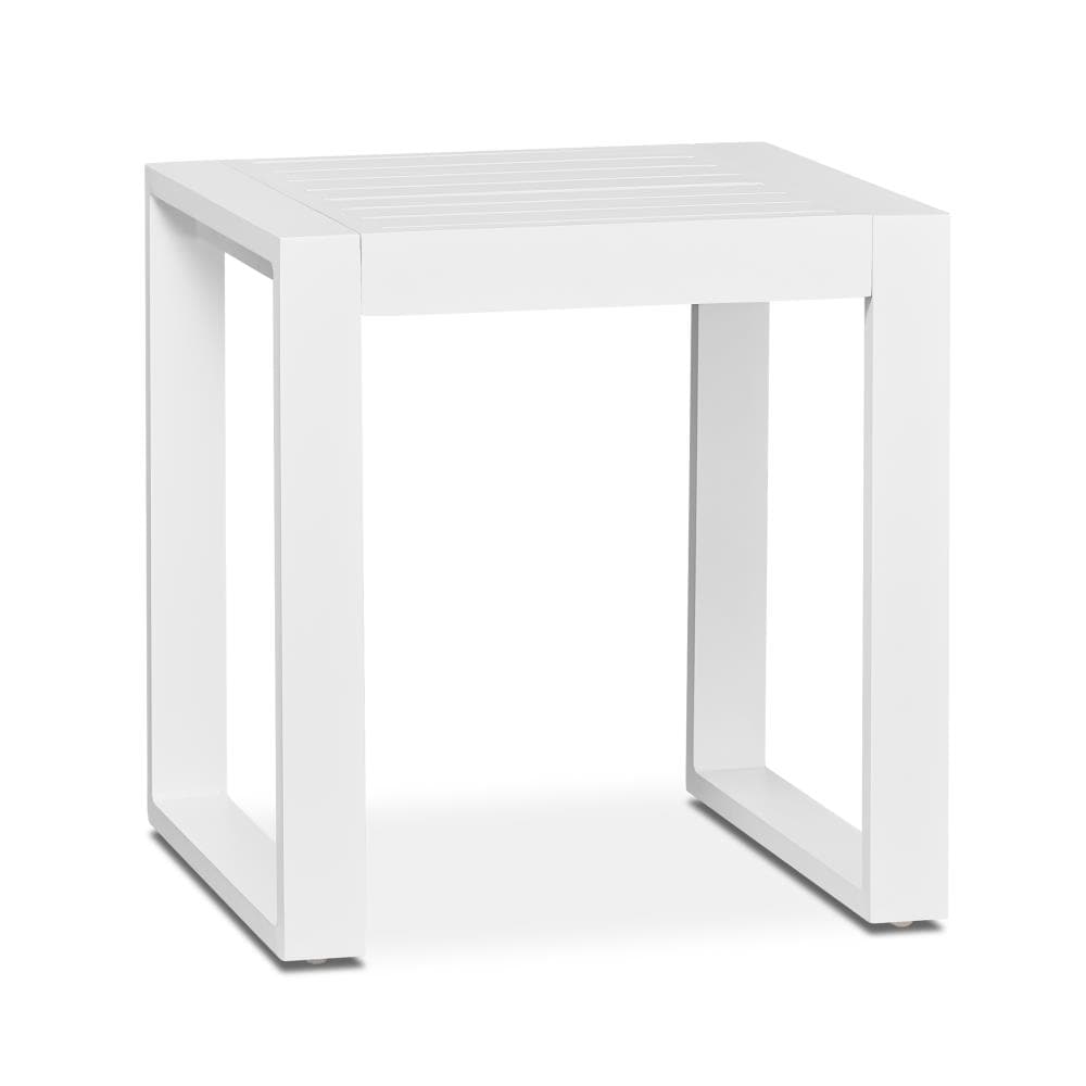 Real Flame 9625-WHT Baltic Square Outdoor End 18-in W x 20-in L